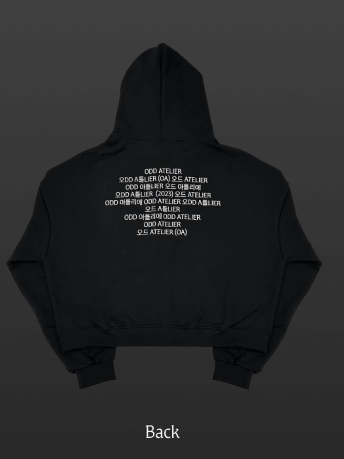 제니 OA 오드 아뜰리에 크롭 후드집업 위버스샵 굿즈 상품이미지2