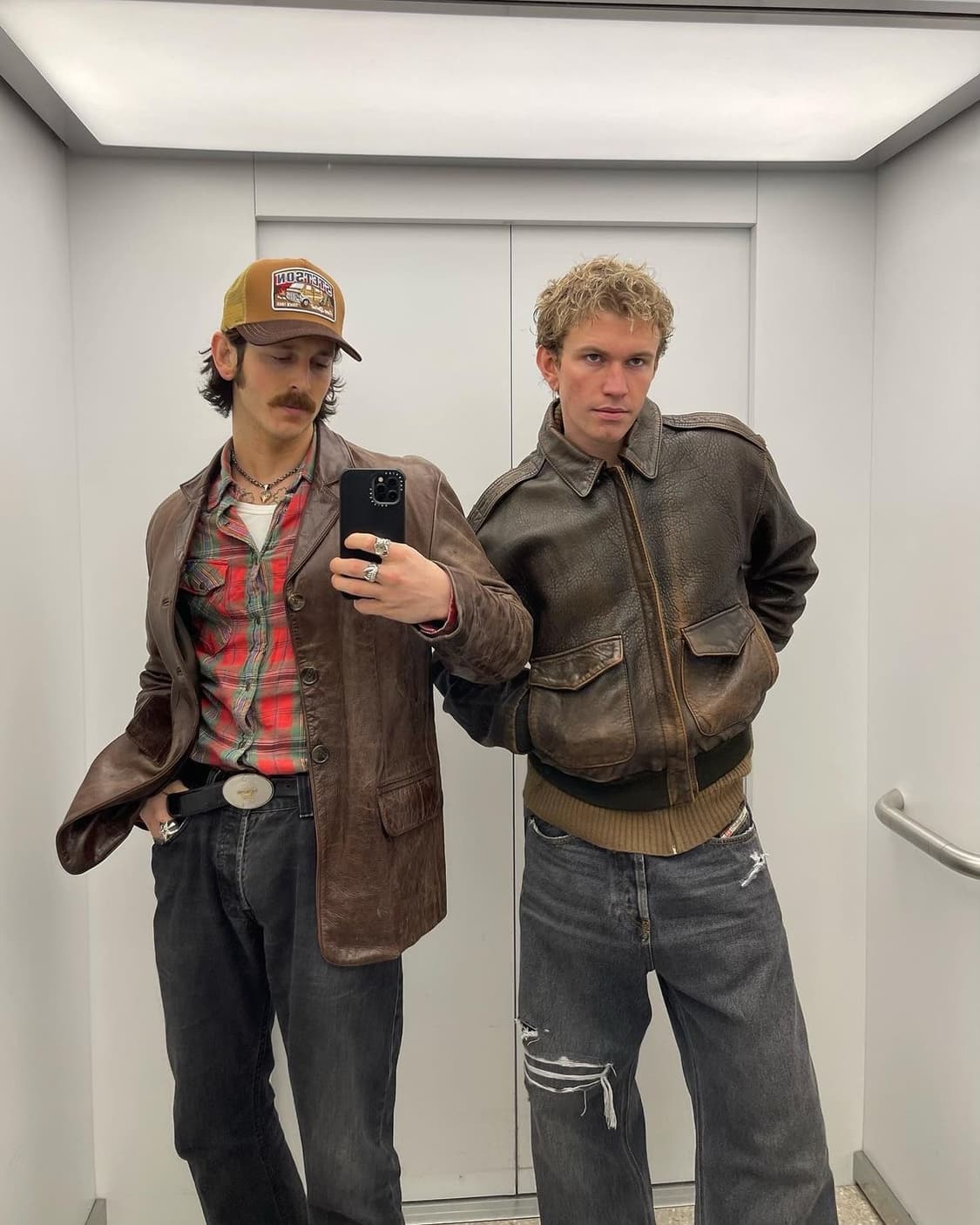 90's OG USA Made 아비렉스 A2 레더 자켓 봄버 자켓 상품이미지3