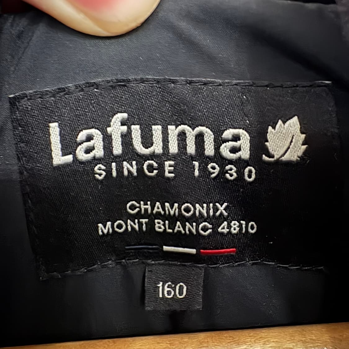 라푸마 블랙 구스다운 롱패딩 점퍼 160 상품이미지5