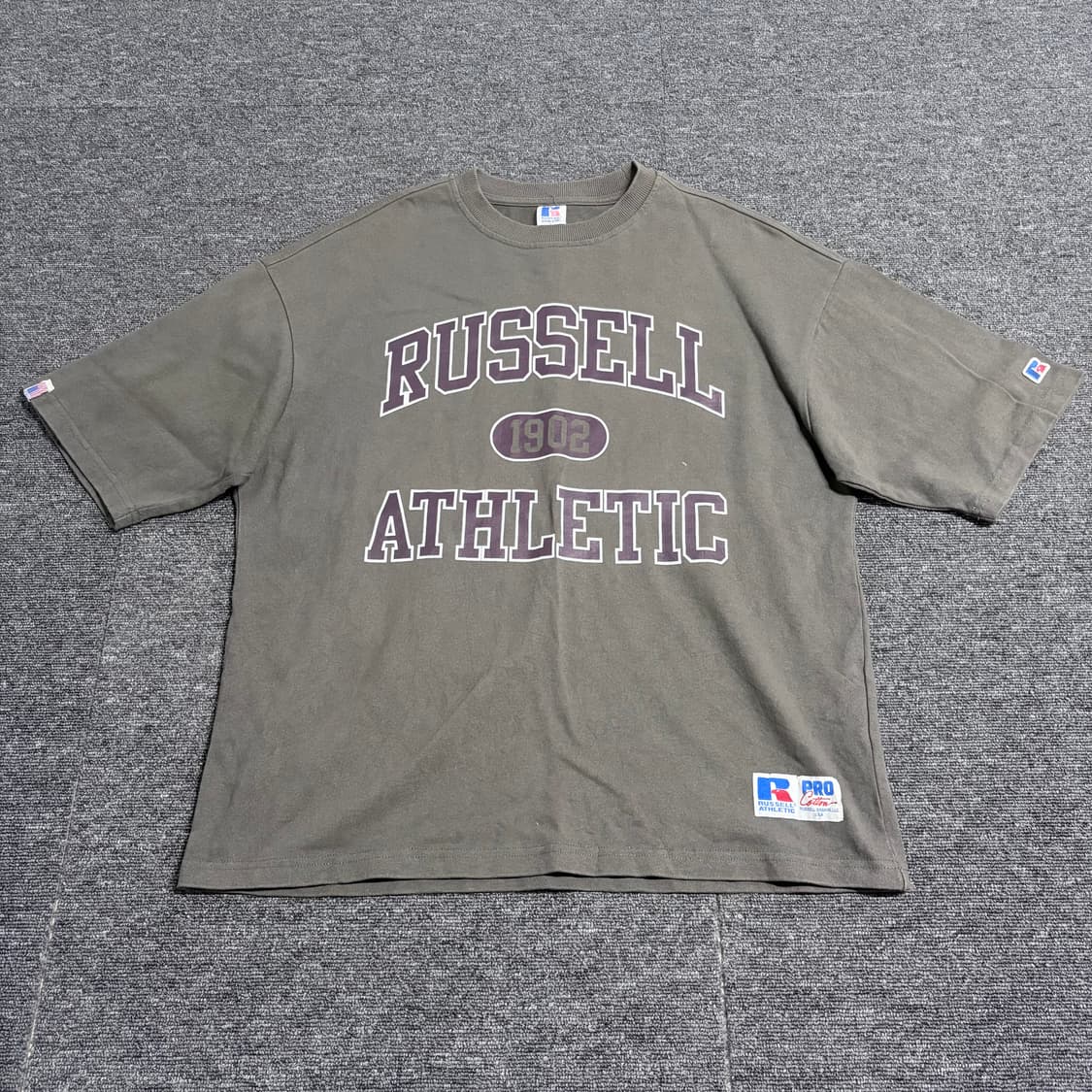 러셀 애슬레틱 로고 프린트 반팔티 상품이미지1