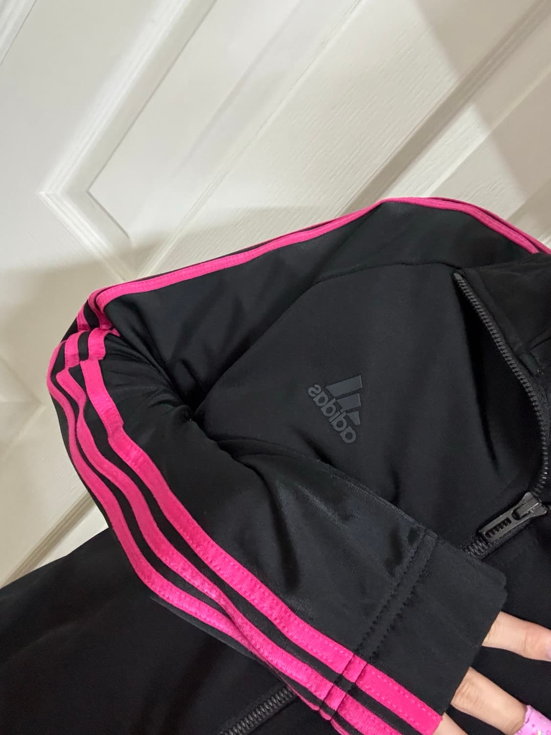 아디다스 검정 핑크 져지 상품이미지5