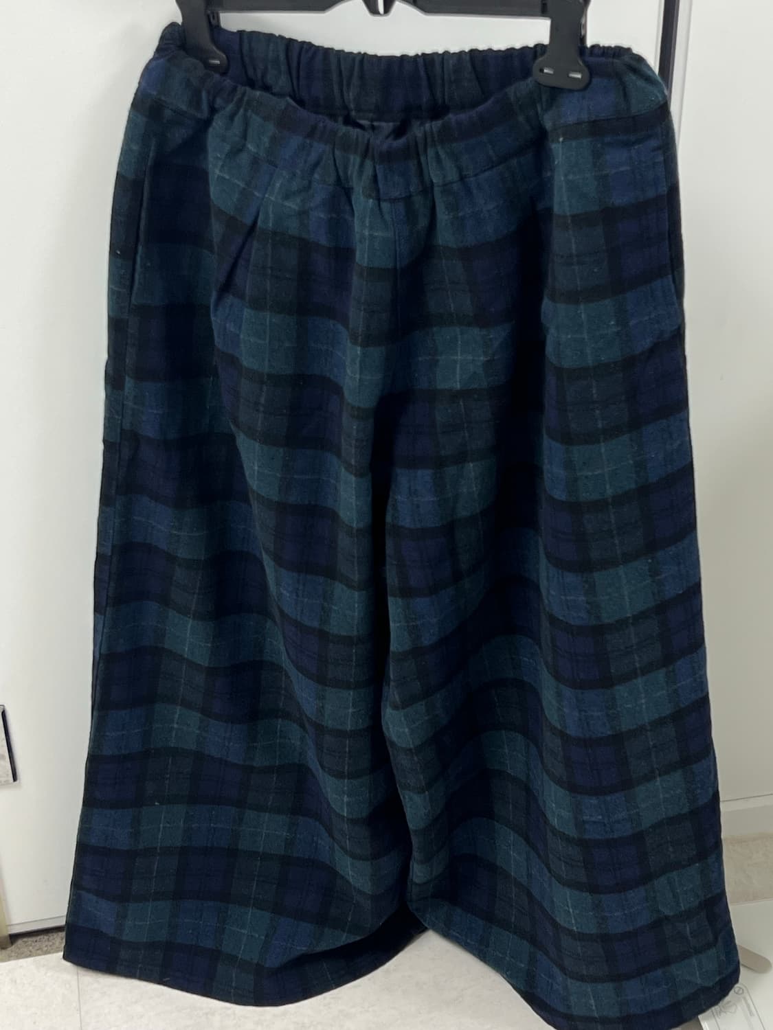 빈티지 체크 모직 와이드팬츠 상품이미지2