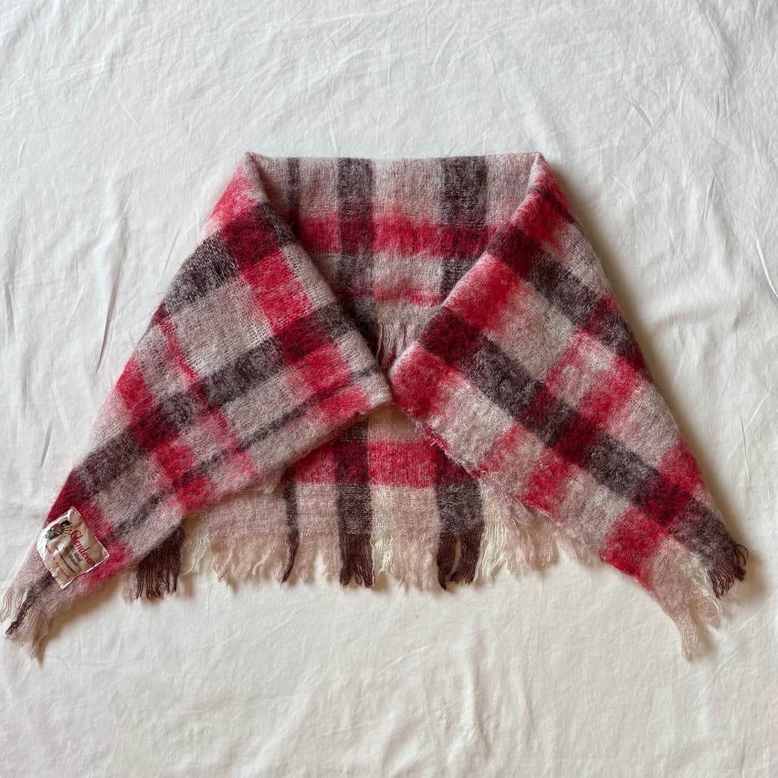 90s 스코틀랜드 Glendevon 울 모헤어 블랭킷 상품이미지4