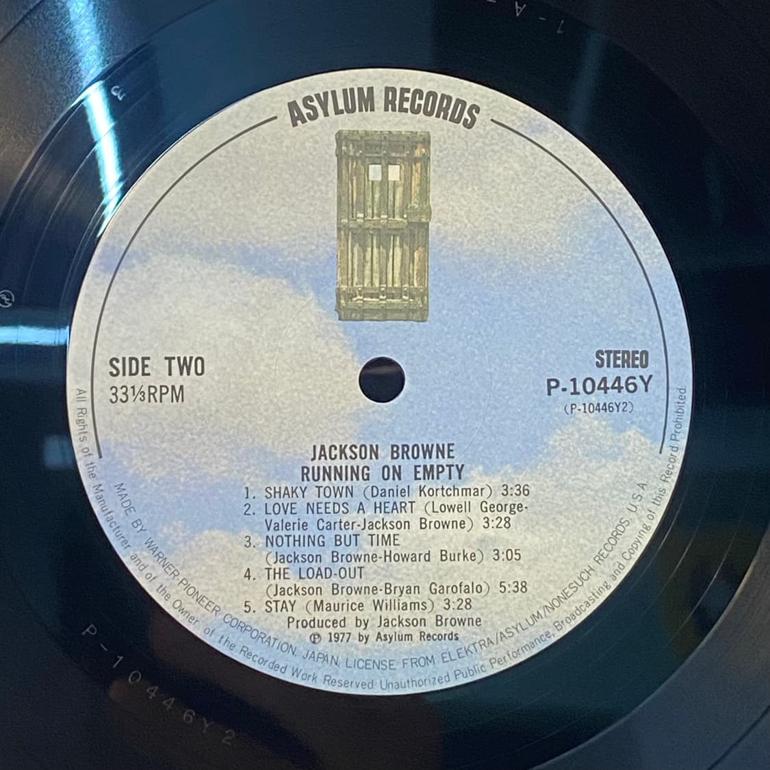 (LP-일본반) Jackson Browne - Running On Emp 상품이미지5