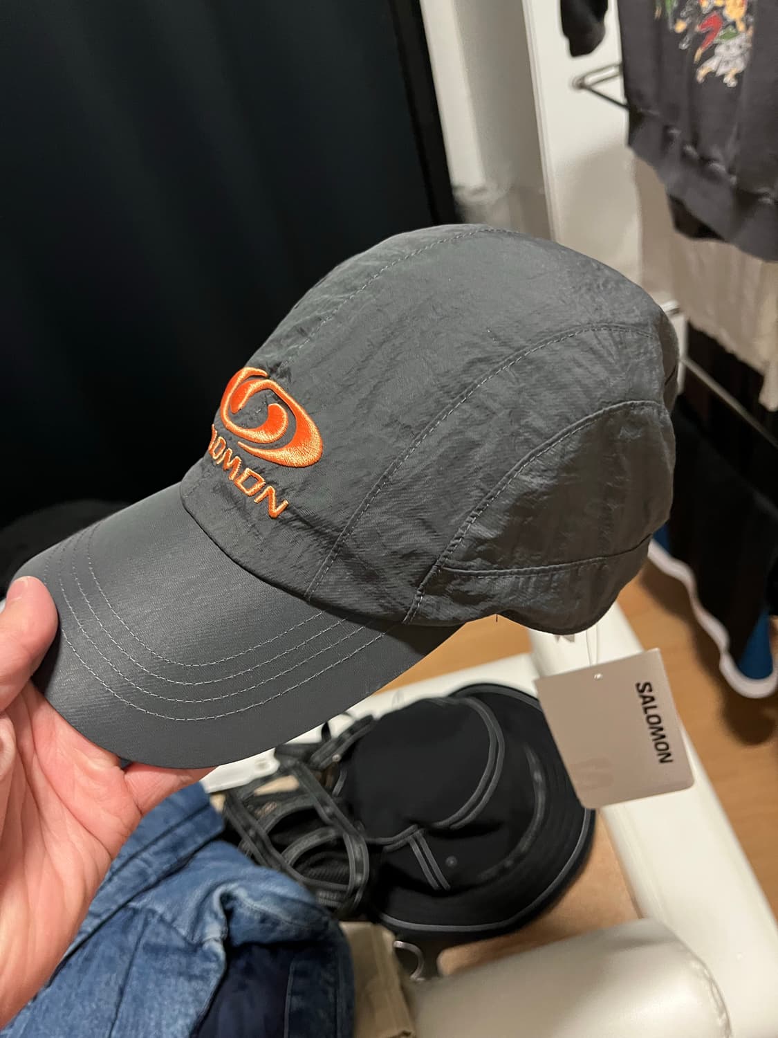 살로몬 링크 캠프 캡 차콜 극미중고 팝니다 상품이미지2