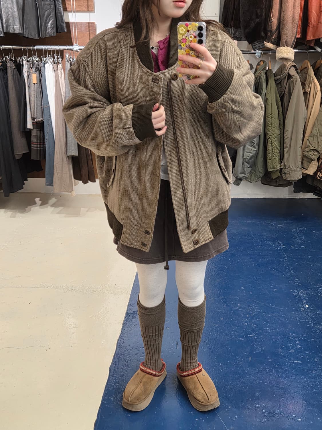 90-00s YSL 입생로랑 울 블루종 자켓 상품이미지2