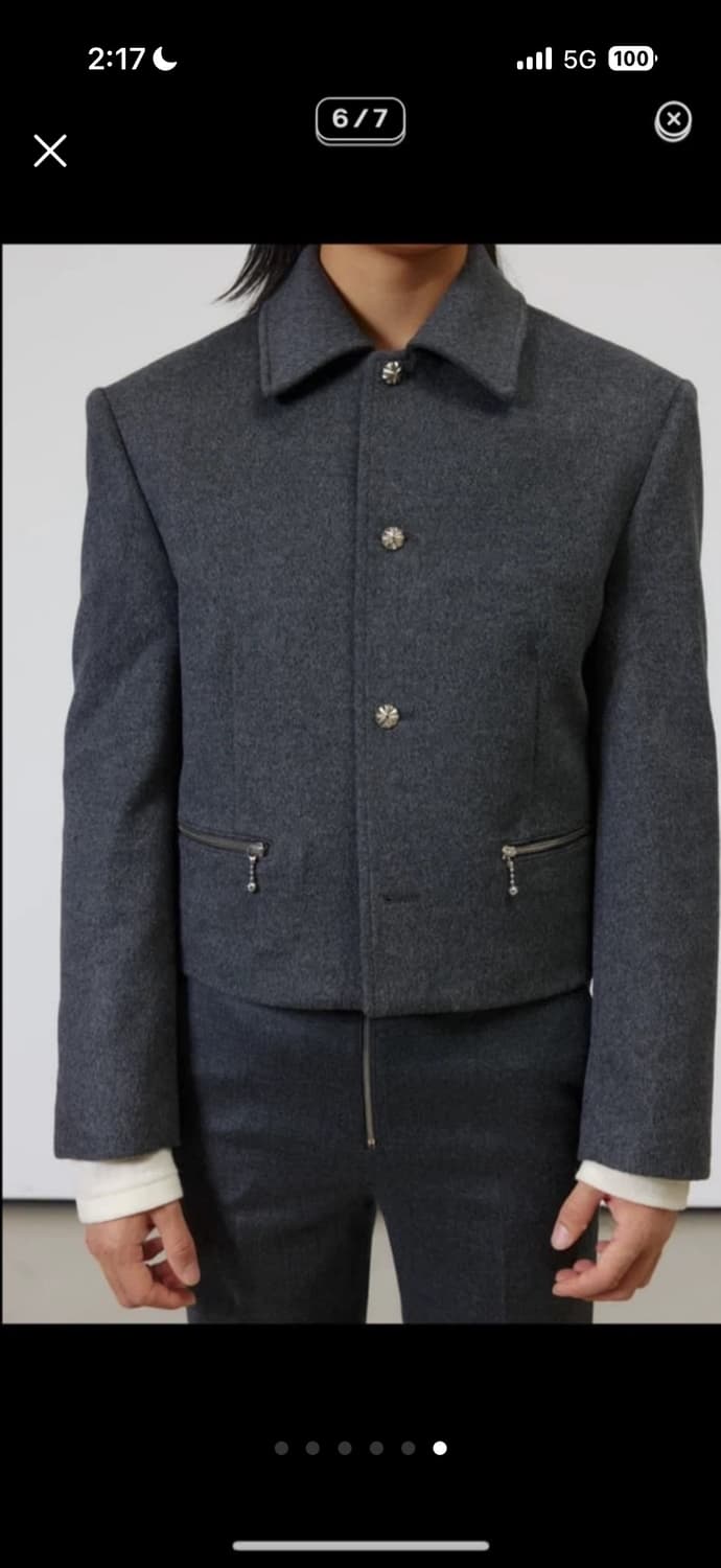 알포 CROP JACKET(그레이) 상품이미지5