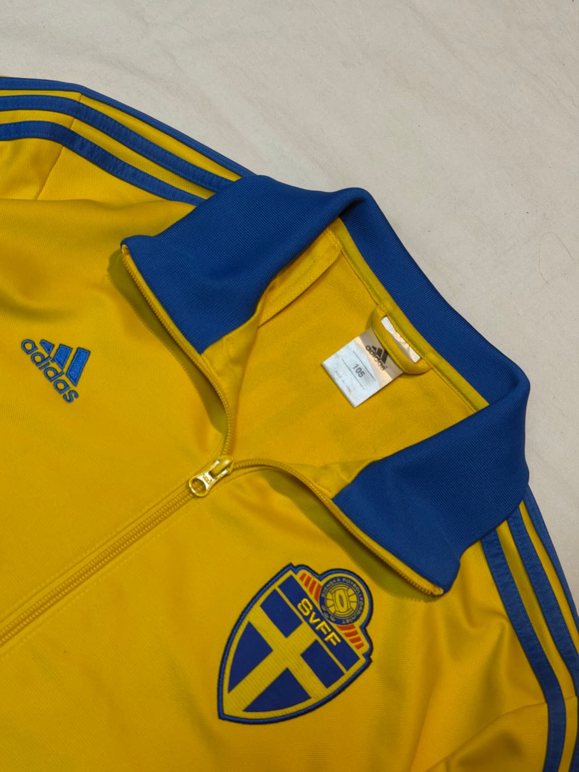 아디다스 13-14 스웨덴 국대 져지 옐로우 블루 상품이미지3