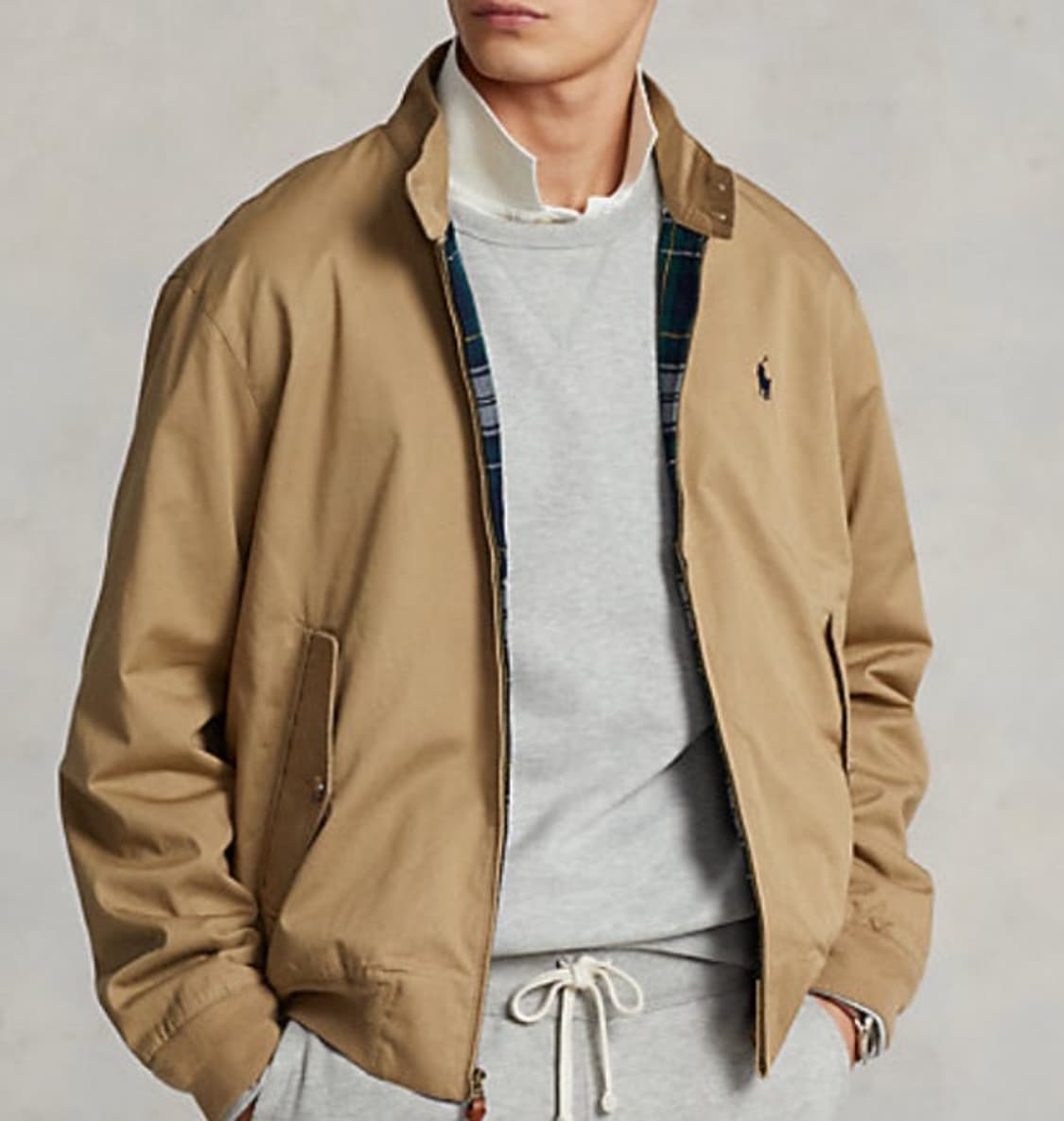 폴로 해링턴 치노 자켓 베이지 L 상품이미지1