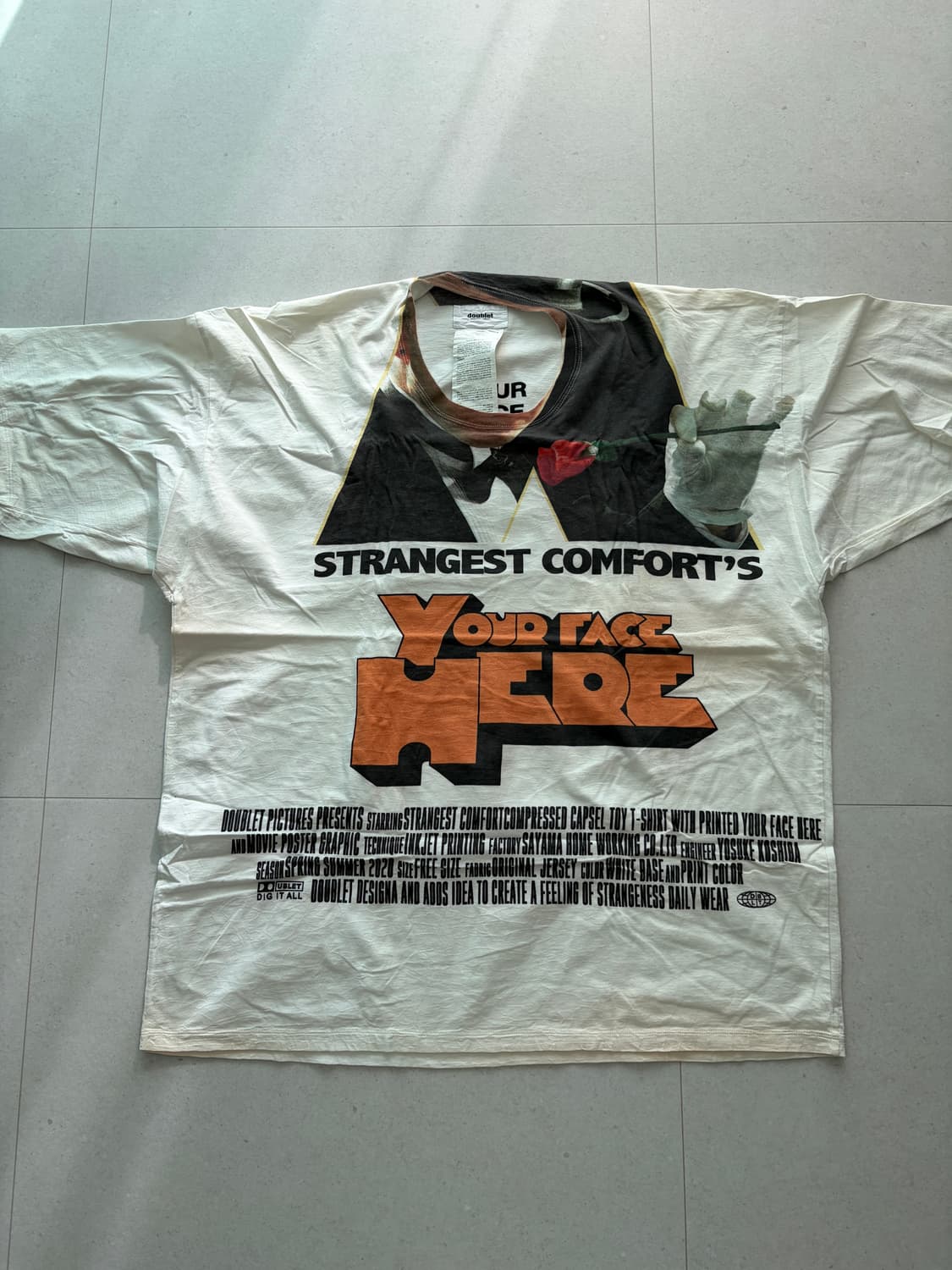 더블렛 프린팅 티셔츠 상품이미지1