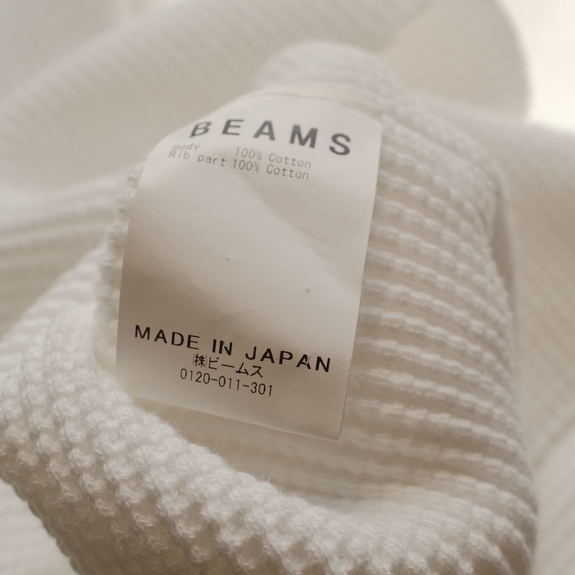 Made In JAPAN Beams Waffle Long Sleeve 상품이미지6