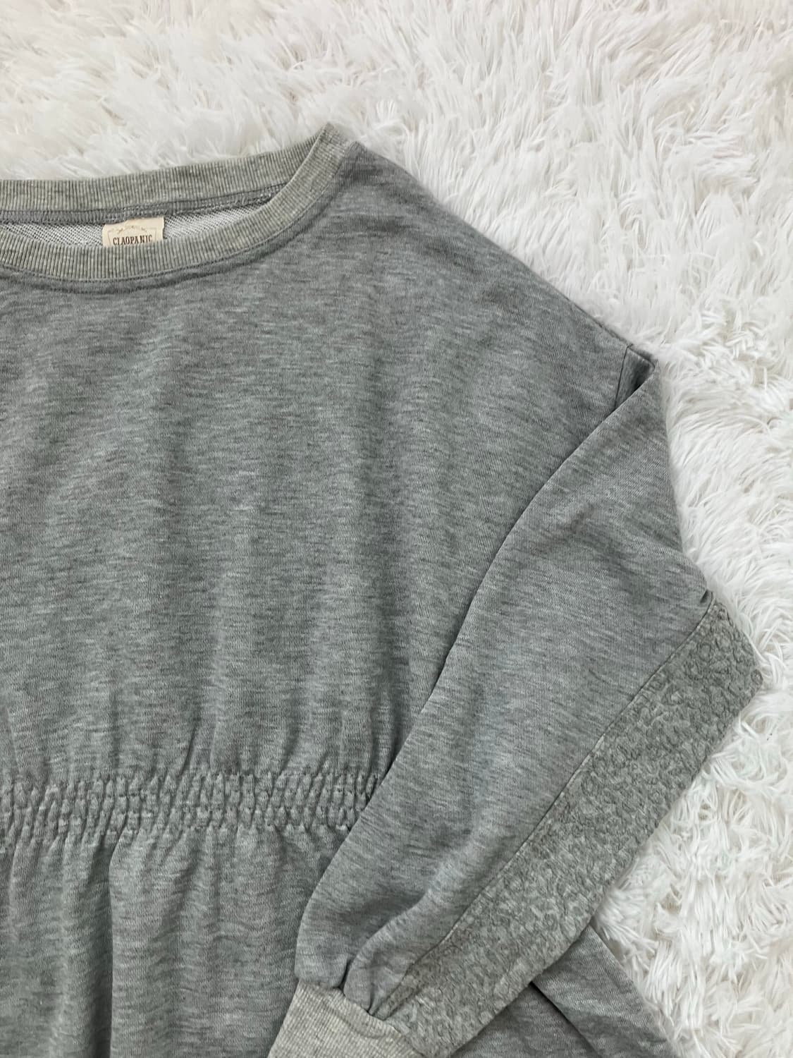 빈티지 그레이 셔링 긴팔티 y2k 스트릿 갸루 펑키 일본빈티지582 상품이미지3