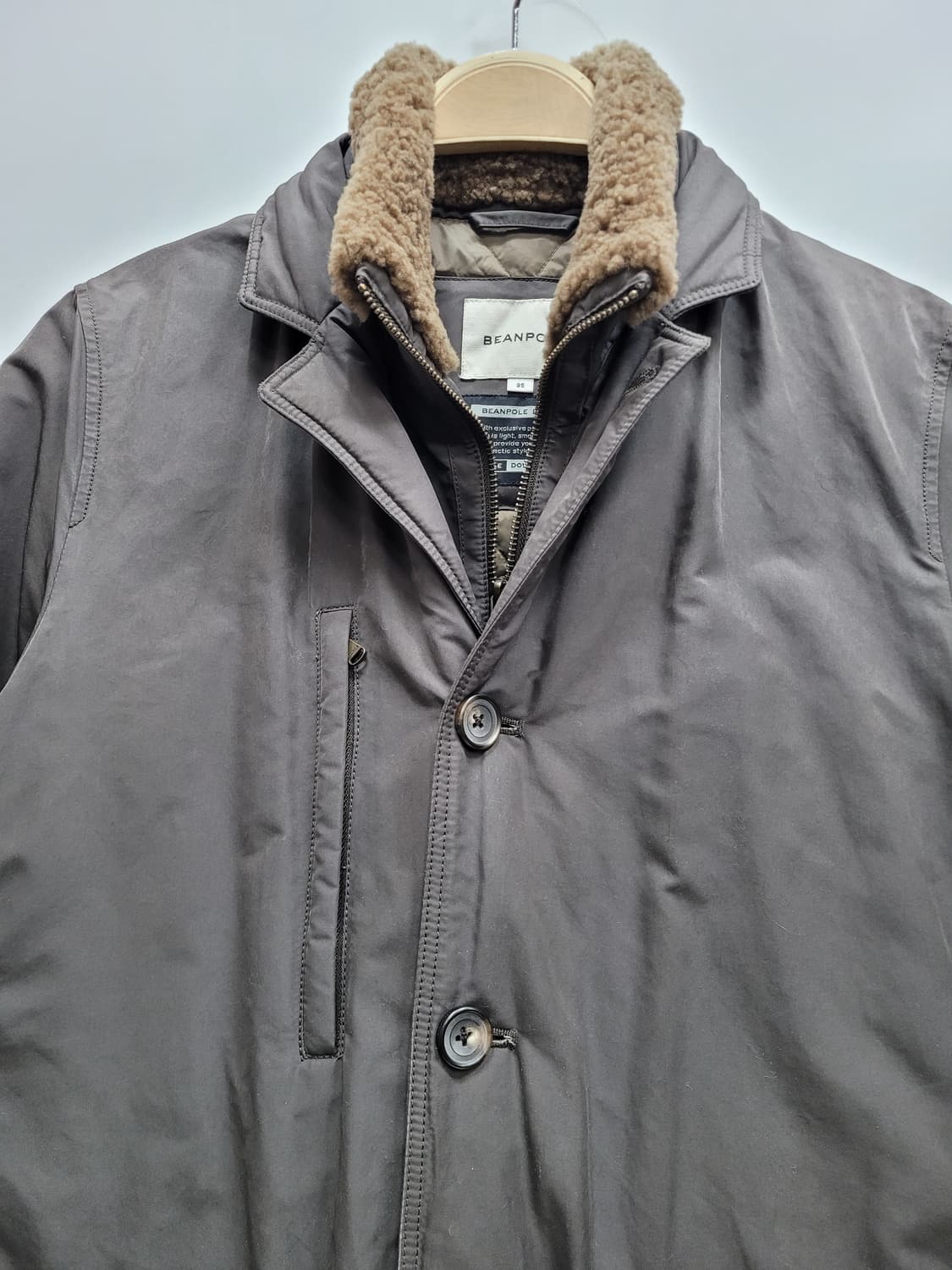 BEANPOLE 빈폴 보아 카라 구스 다운 패딩 자켓 / 남 95 브라운 상품이미지5