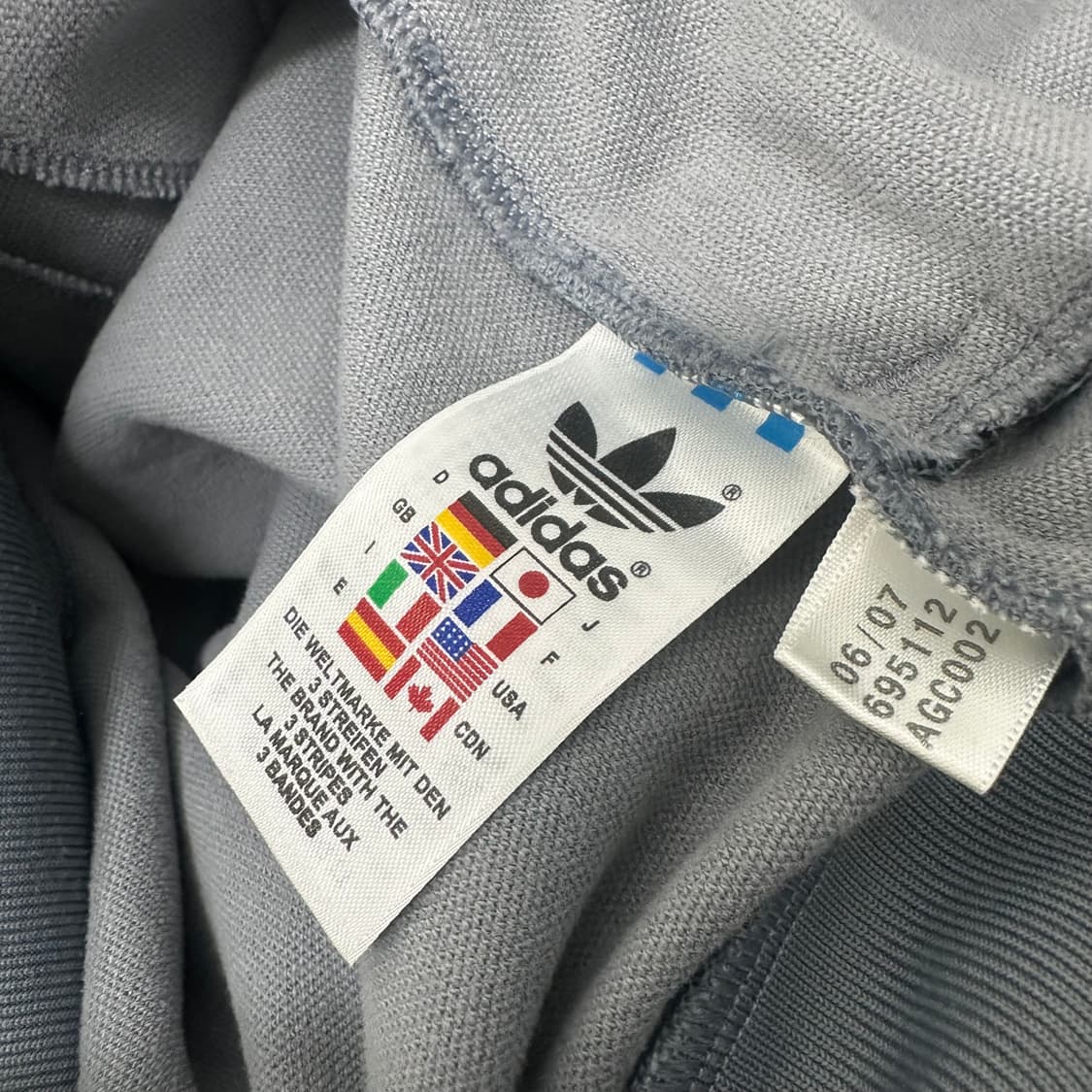 아디다스 베켄바우어 드라이빙 져지 집업 그레이 105(XL) 상품이미지8