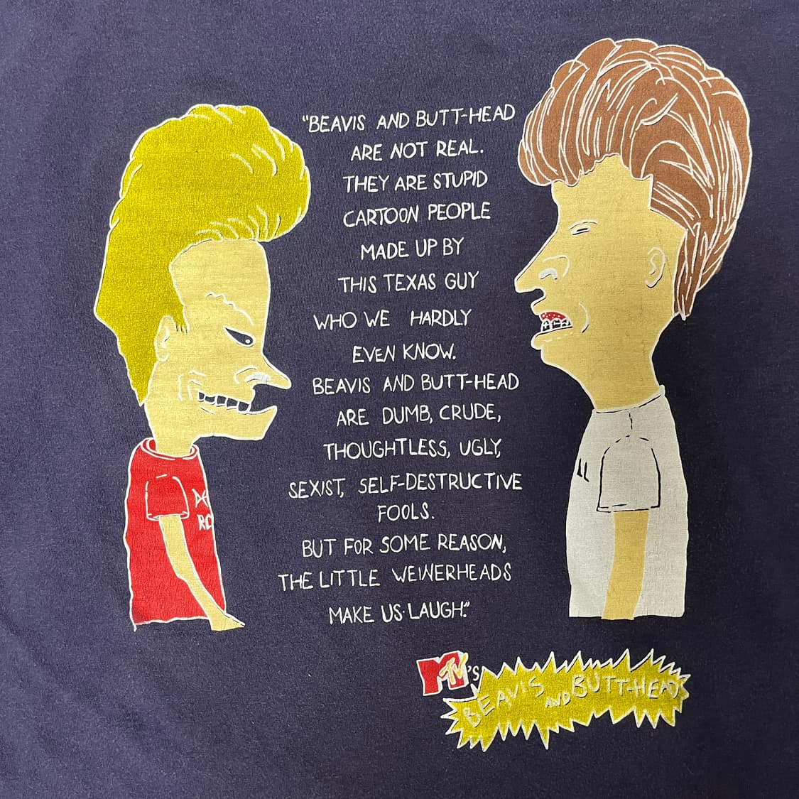 90s beavis and butthead 티셔츠 비비스 앤 벗헤드 상품이미지2