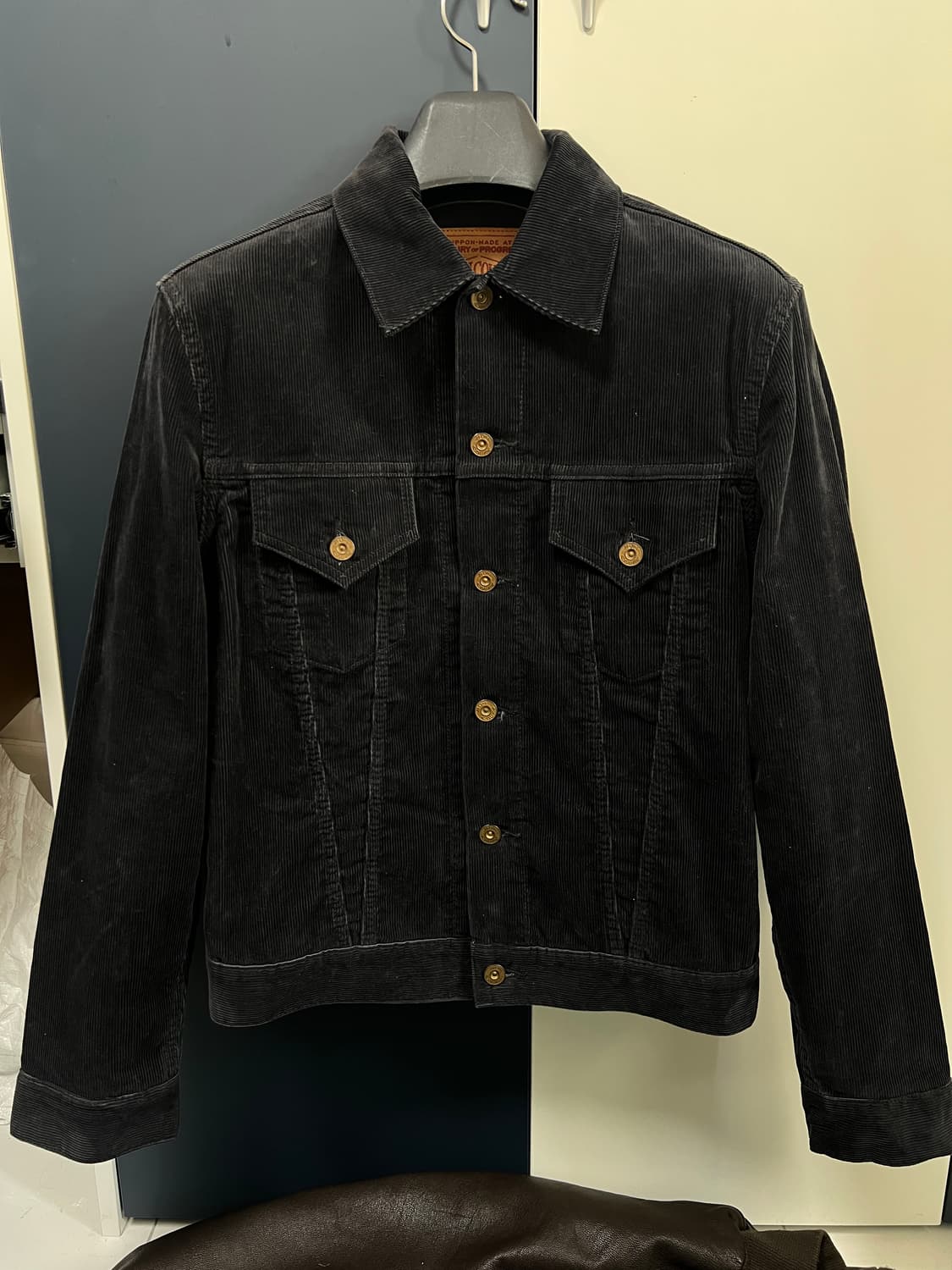 택포25) 본쿠라 코듀로이 3세대 트러커 자켓 36블랙 boncoura 상품이미지1