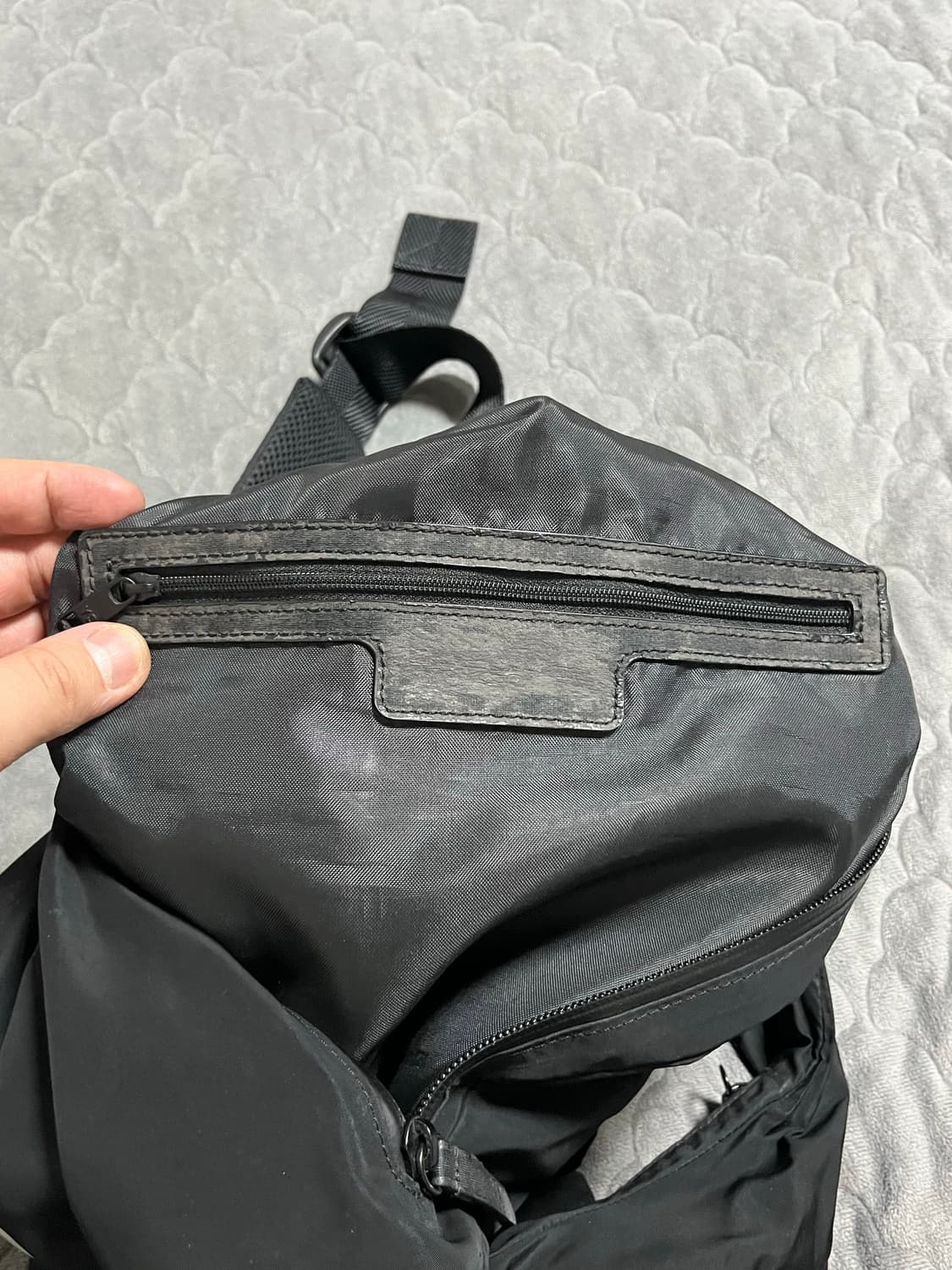 Y-3 요지야마모토 사이드 지퍼 백팩 블랙 상품이미지9