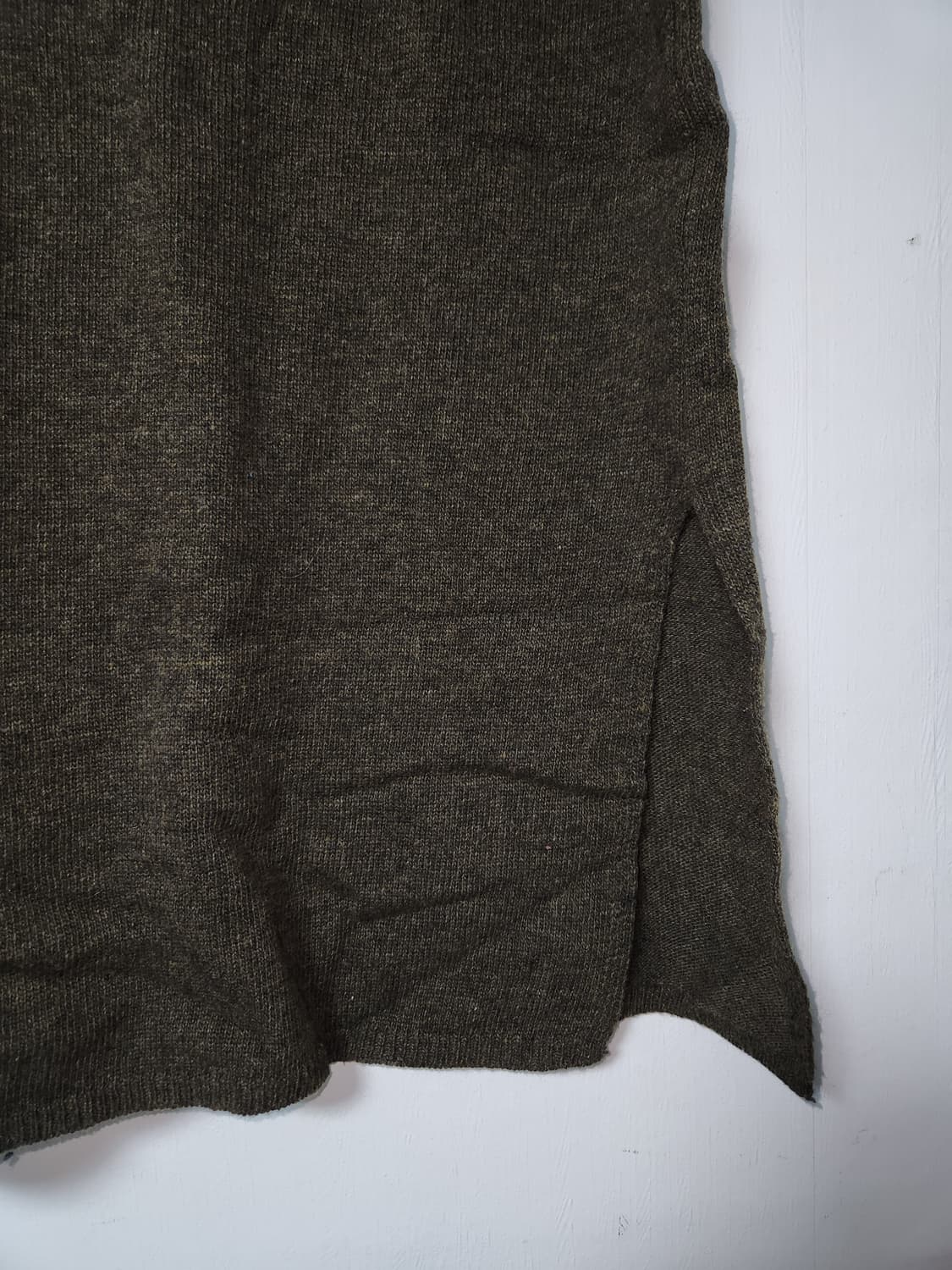 JEIKEI 니트 뷔스티에 원피스 카키 F 상품이미지3