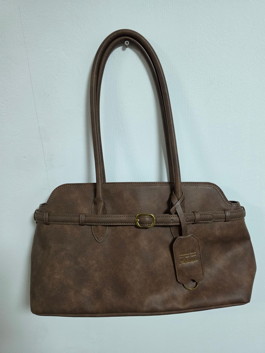 로라로라 buckle tote bag brown 상품이미지2