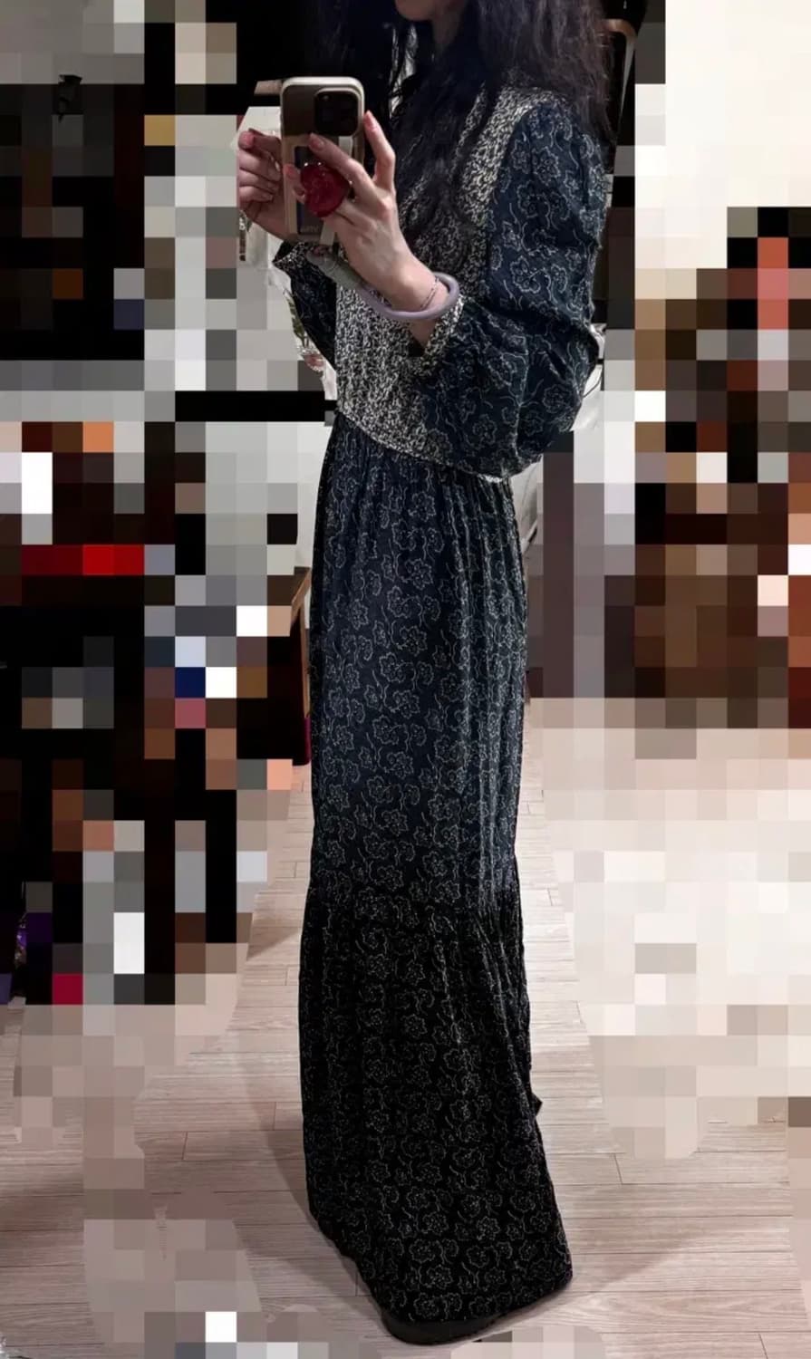55 55반 새상품 바네사브루노 정가84만 에스닉 롱원피스 이로 짐머만 상품이미지1