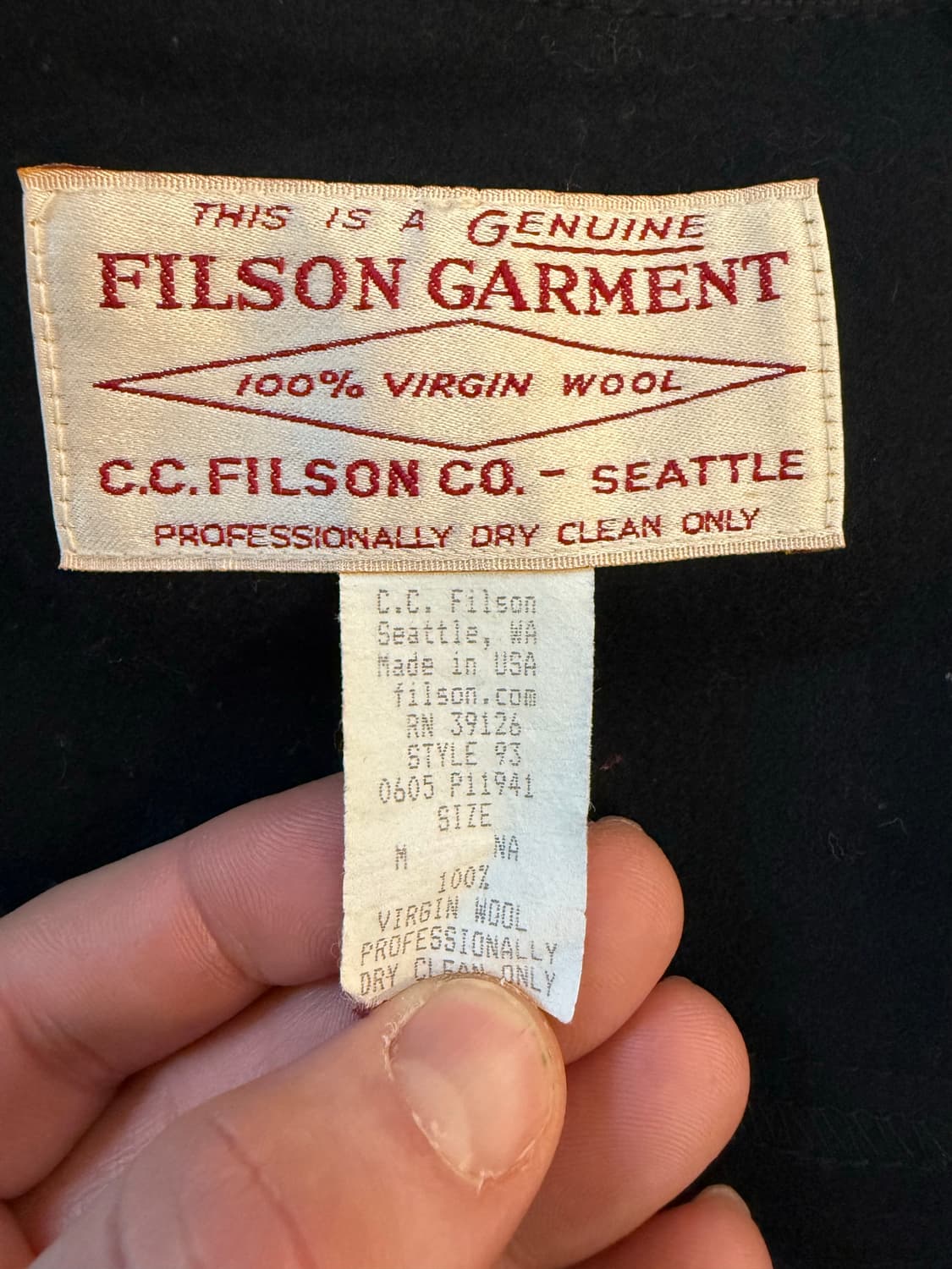 Filson 빈티지 울 워크 자켓 / Old Filson / USA /  상품이미지4
