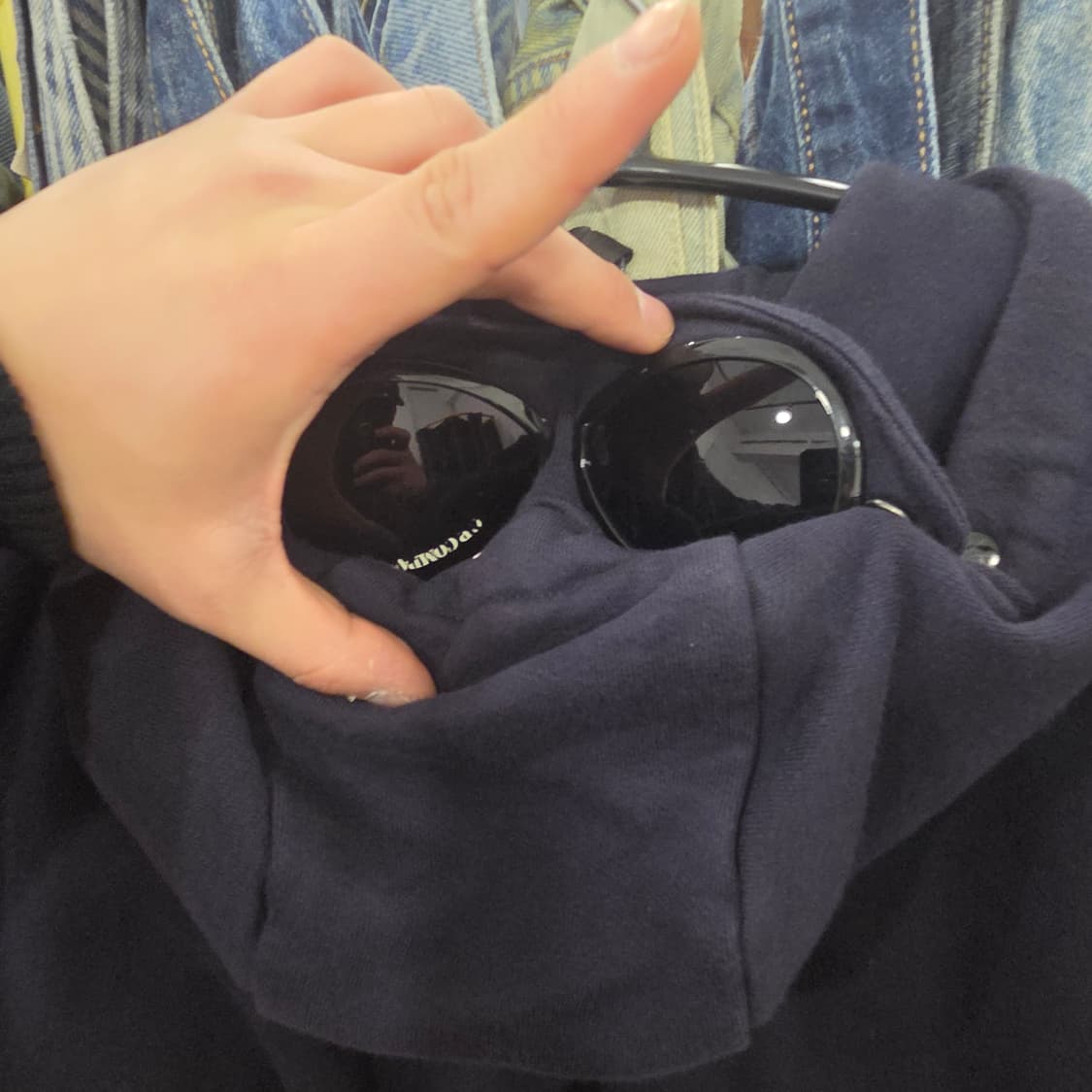 cp컴퍼니 씨피컴퍼니 고글 후드집업 네이비 m 상품이미지5