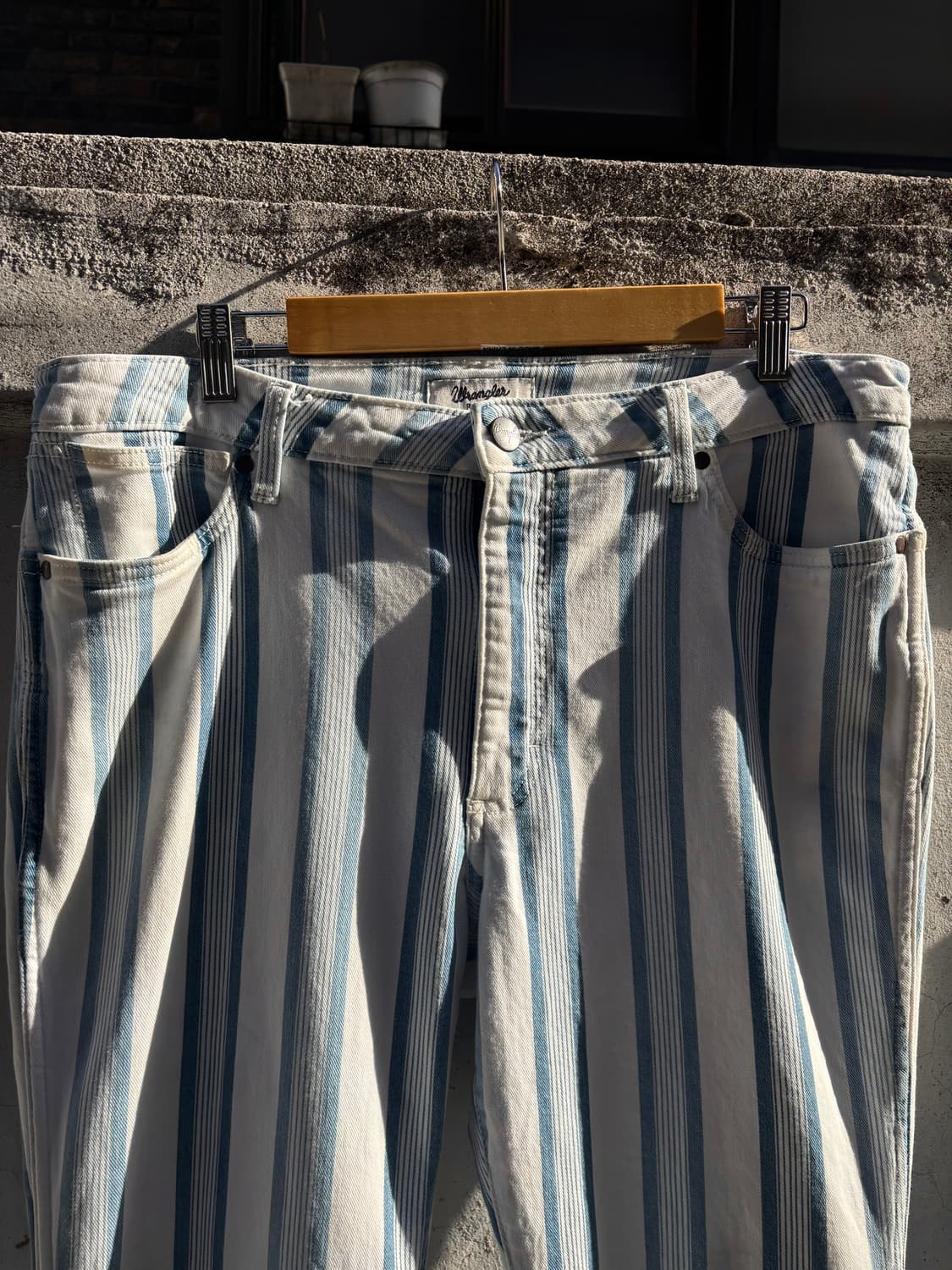 Wrangler Retro 히피 스트라이프 플레어 진  상품이미지5