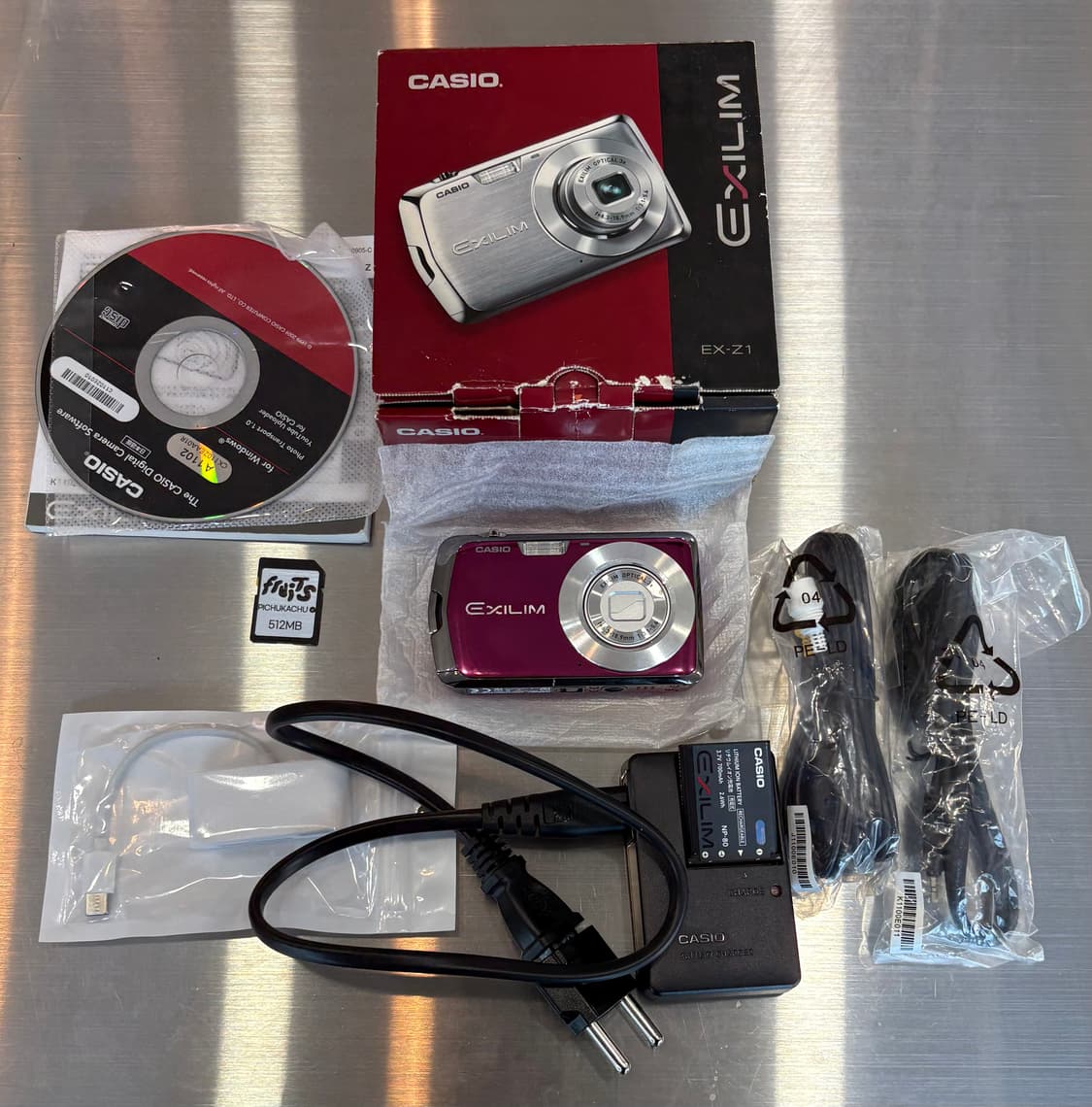 풀박/날짜표시)카시오 엑슬림 ex-z1 빈티지디카 상품이미지2