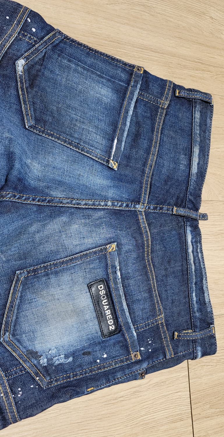 Dsquared2 녹워싱 타이디바이커 데님 청바지 EU 46 상품이미지3