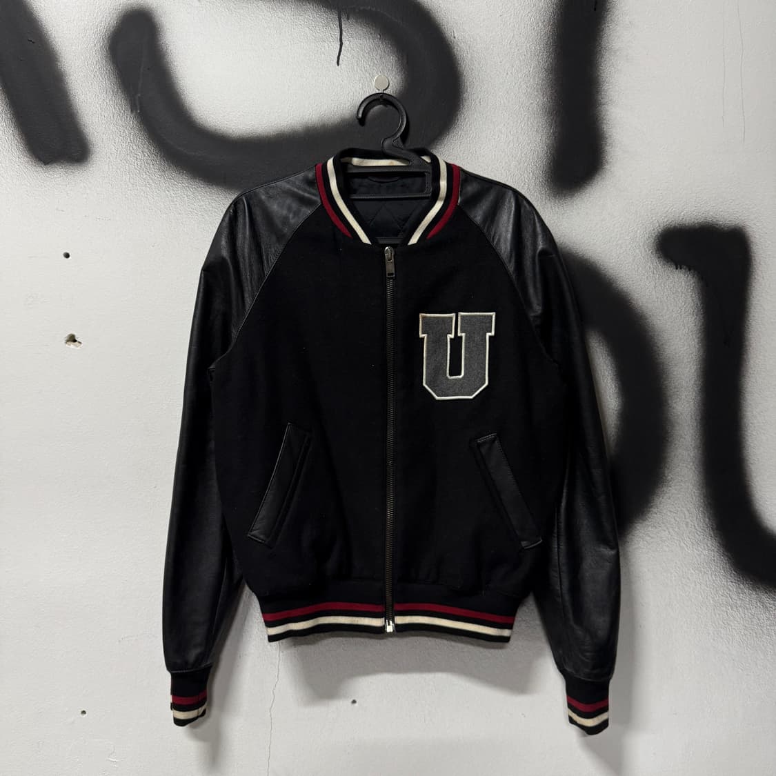 정품 Les Hommes 레스옴므 이탈리아 자수 디테일 바시티 자켓 상품이미지2