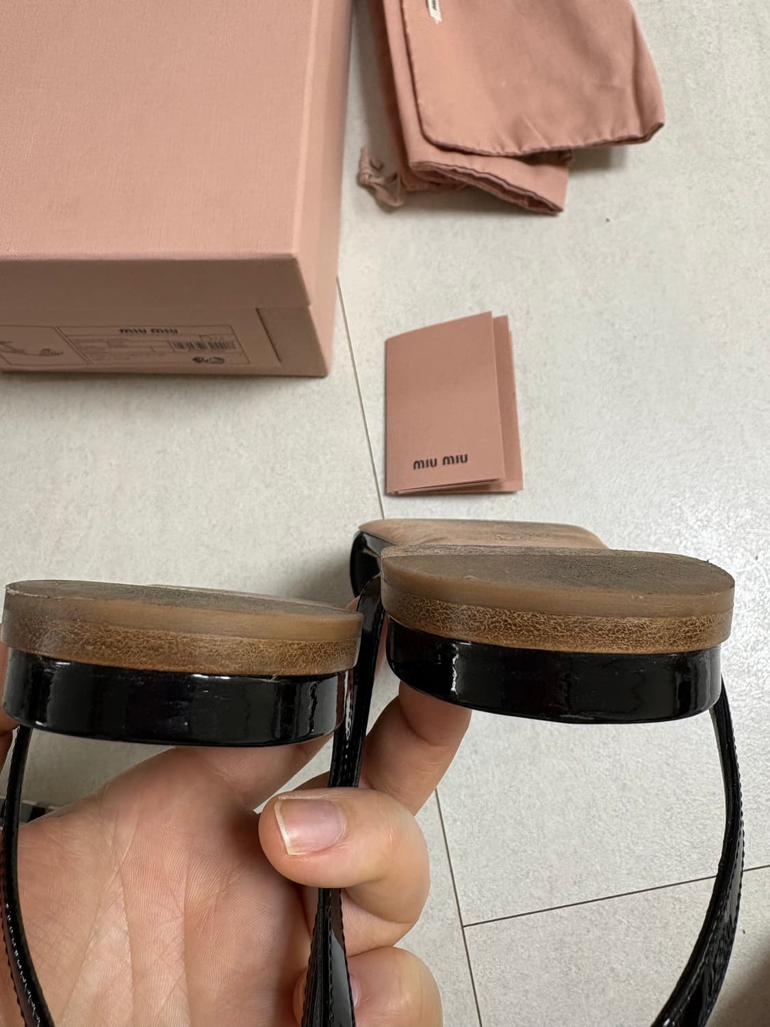 (정품)미우미우 샌들 37.5사이즈 상품이미지10