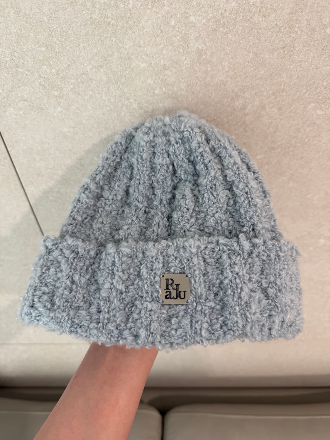 라주 Knit Beanie 스카이블루(현재품절/새상품) 상품이미지4