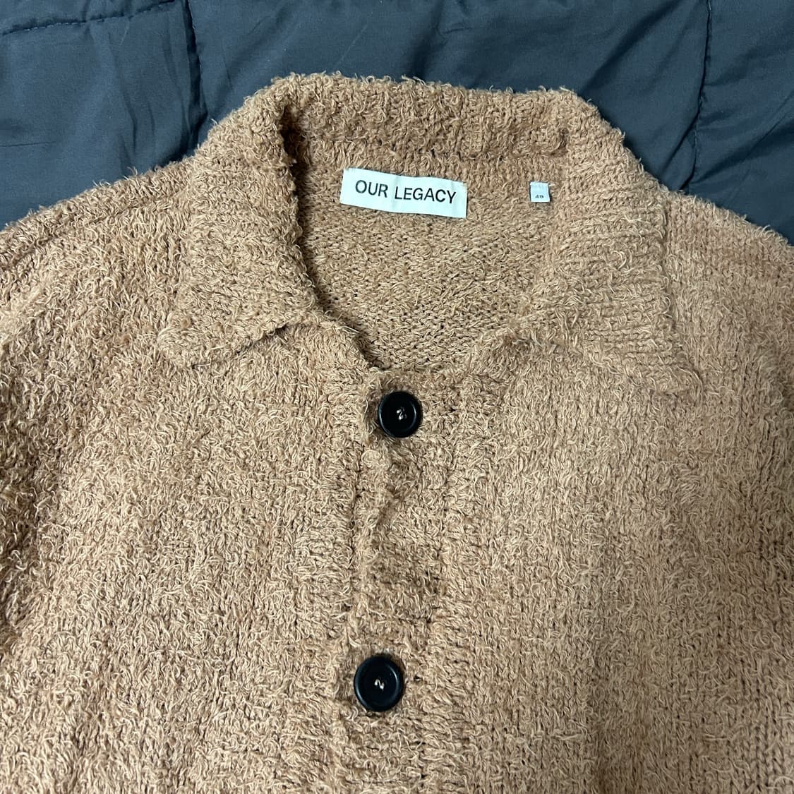 아워레가시 빅 사이즈 가디건 카라멜 클라우디 코튼 48 상품이미지3