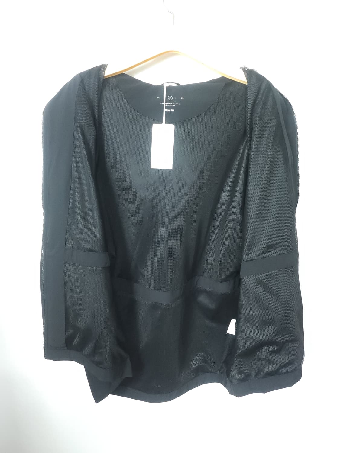 휠라 피트 블랙후드 사파리 바람막이 집업  100 L 새제품 상품이미지7