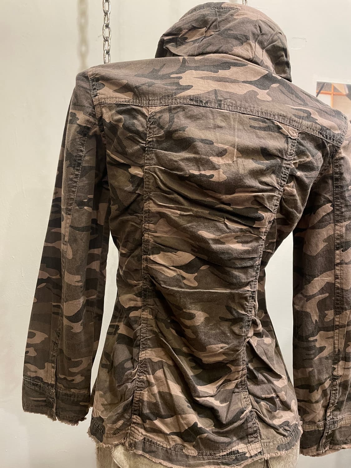 cornflake 각인버튼 카모 그런지 디테일 셔링 밀리터리 셔츠 상품이미지3