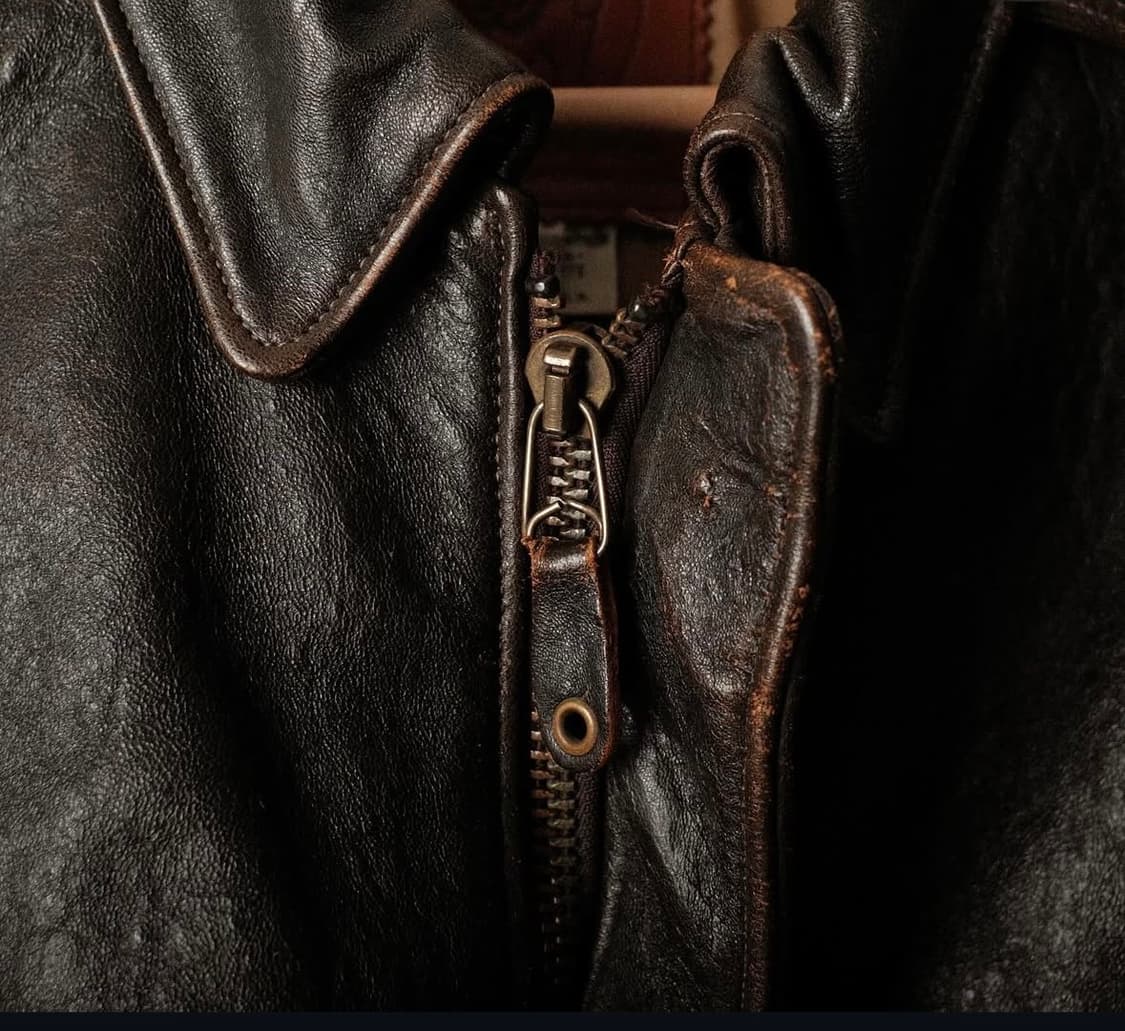 골든베어 90s A-2 레더 자켓 상품이미지4