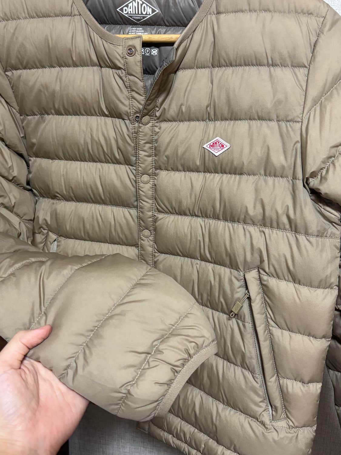 단톤 DANTON 이너 다운 자켓 beige s 사이즈 상품이미지3