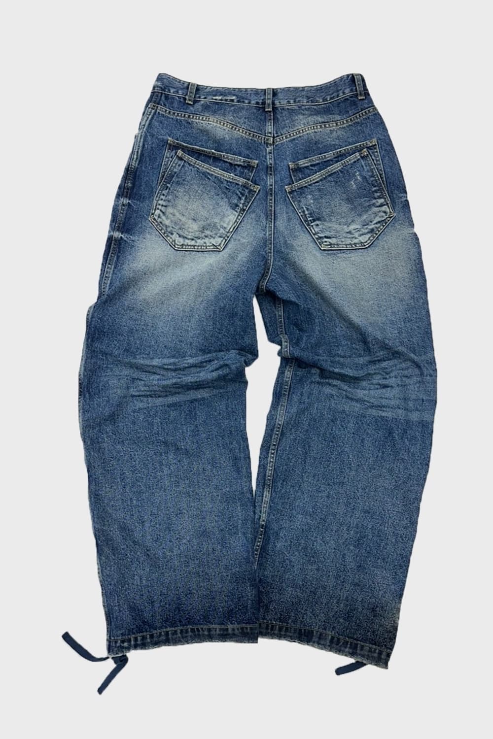 논노드 더블 포켓 재패니즈 데님 미드 블루 상품이미지3