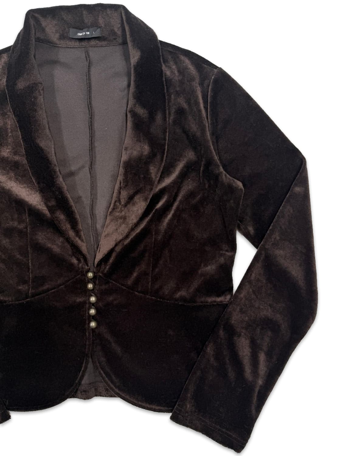 빈티지 Comme Ca Ism 브라운 벨벳 자켓 상품이미지2