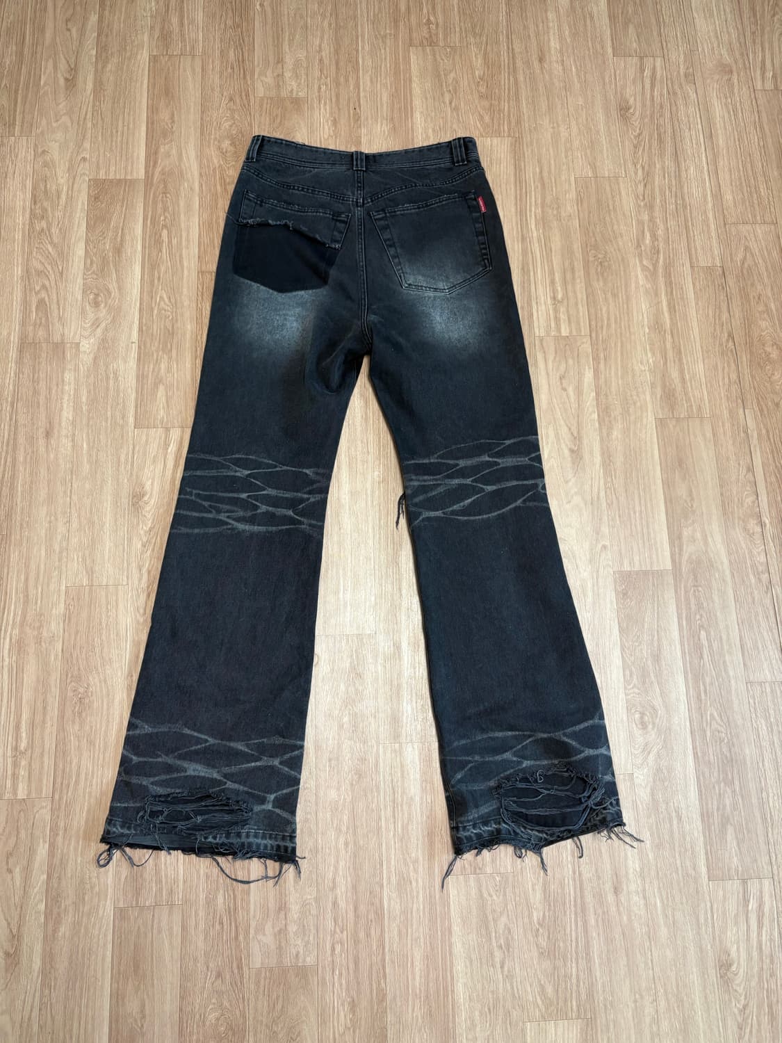 LECYTO 레시토 부츠컷 디스트로이드 워싱 데님 상품이미지2