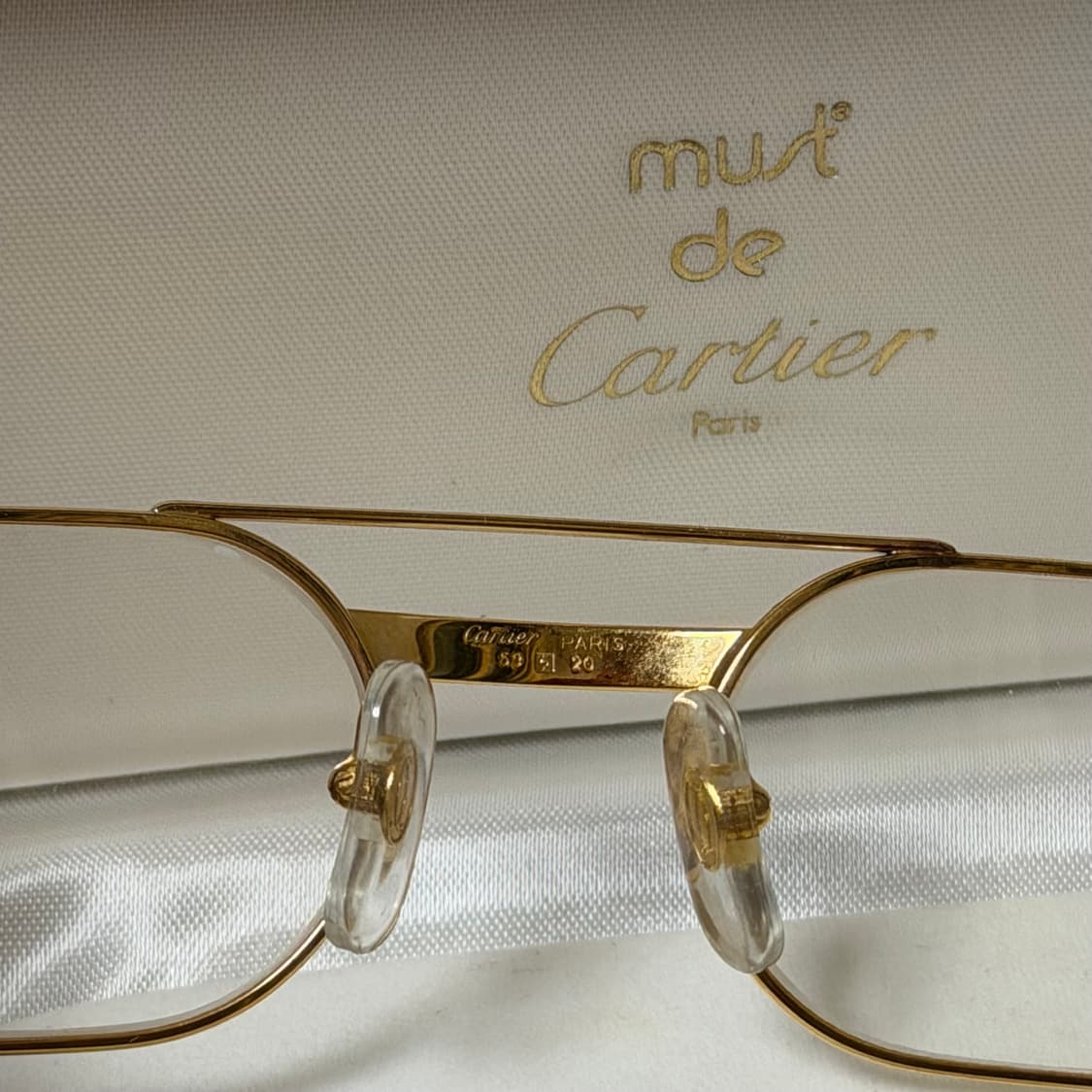 (OS) Cartier 까르띠에 트리니티 빈티지 금장 안경 상품이미지8