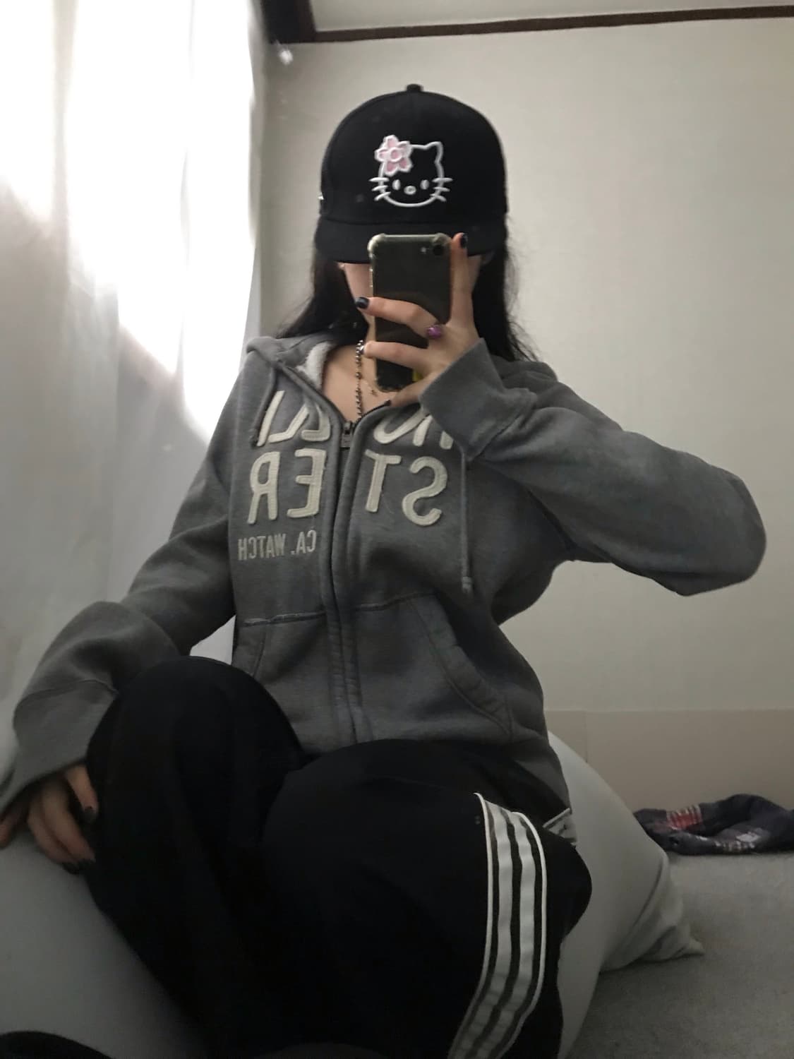 홀리스터 그레이 후드집업 상품이미지1