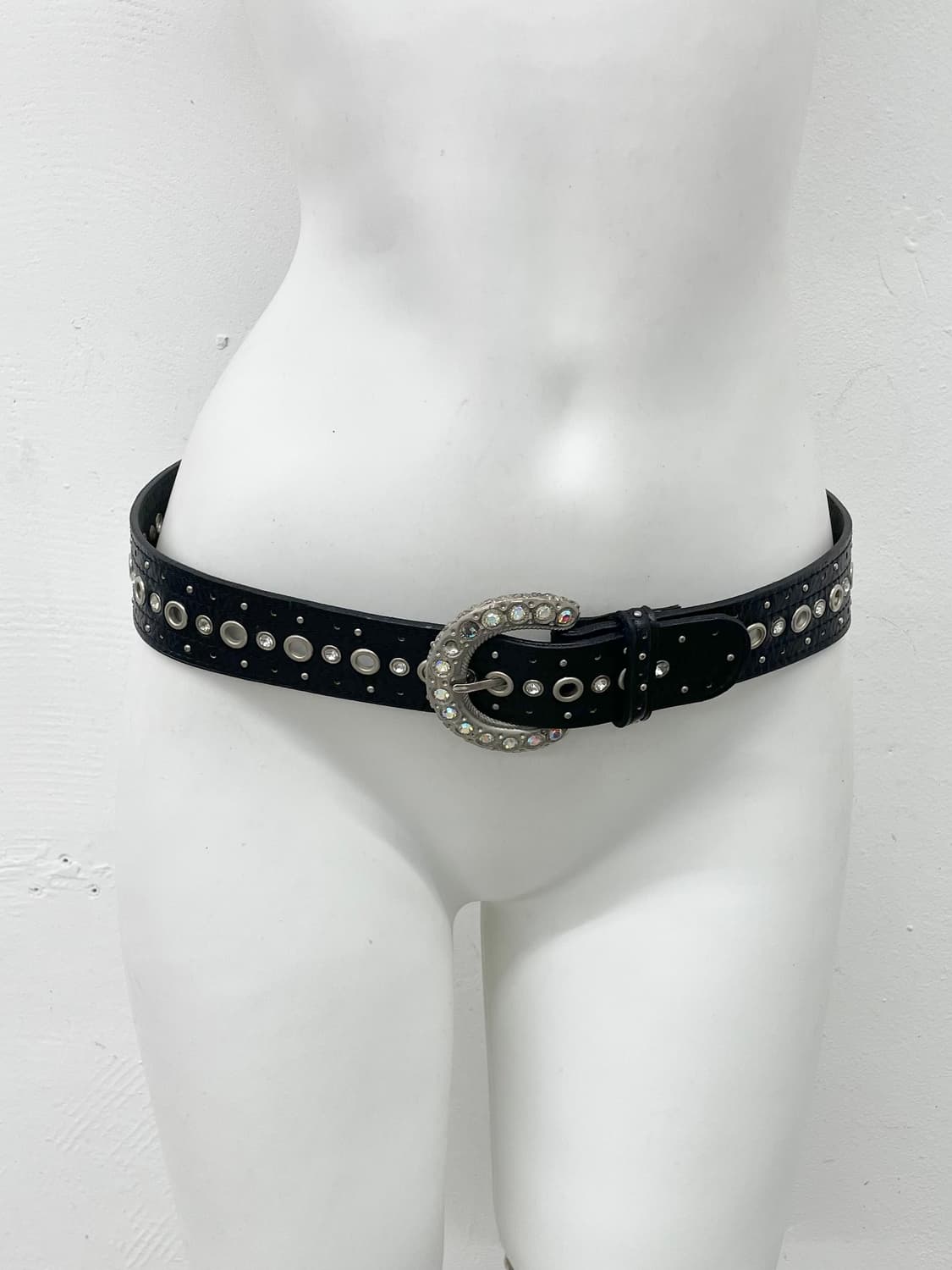 펑크 큐빅 스터드 버클 벨트 상품이미지1