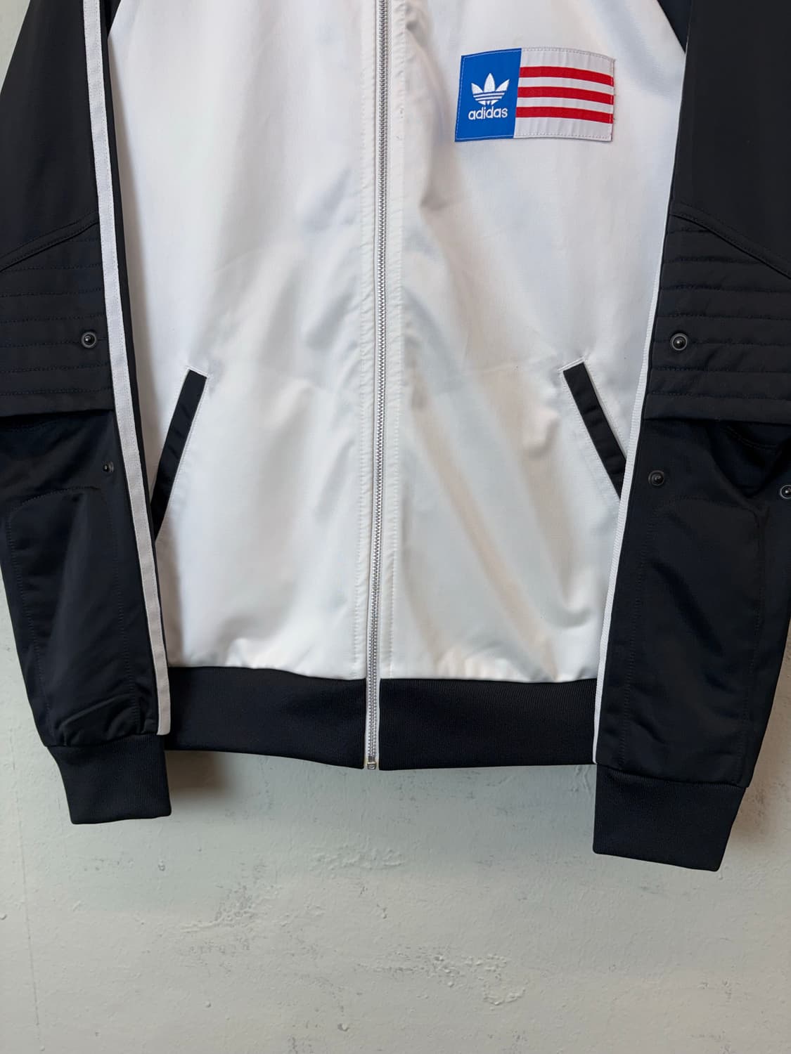 아디다스 빈티지 리타오라 성조기 검흰 삼선 져지 상품이미지6