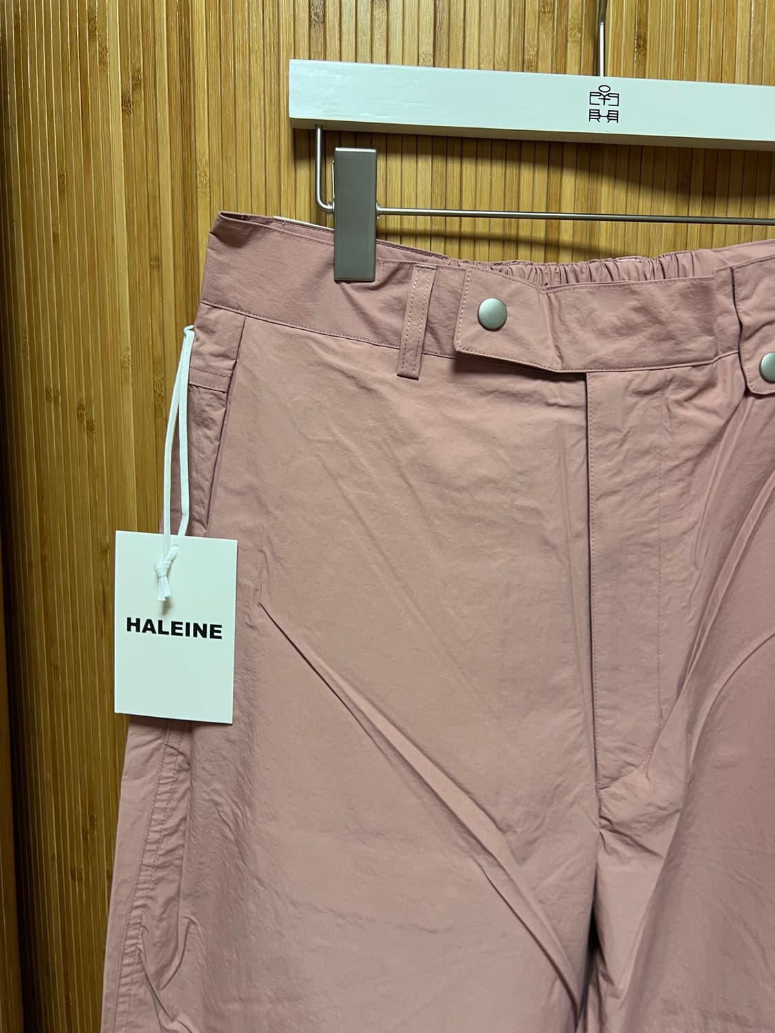 HALEINE 핑크 카펜터 디테일 팬츠 1사이즈 상품이미지3