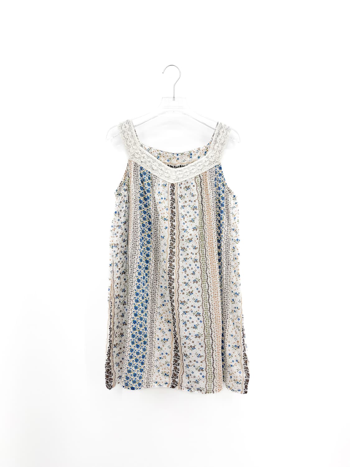 빈티지 크로셰 플라워 미니 원피스 상품이미지1