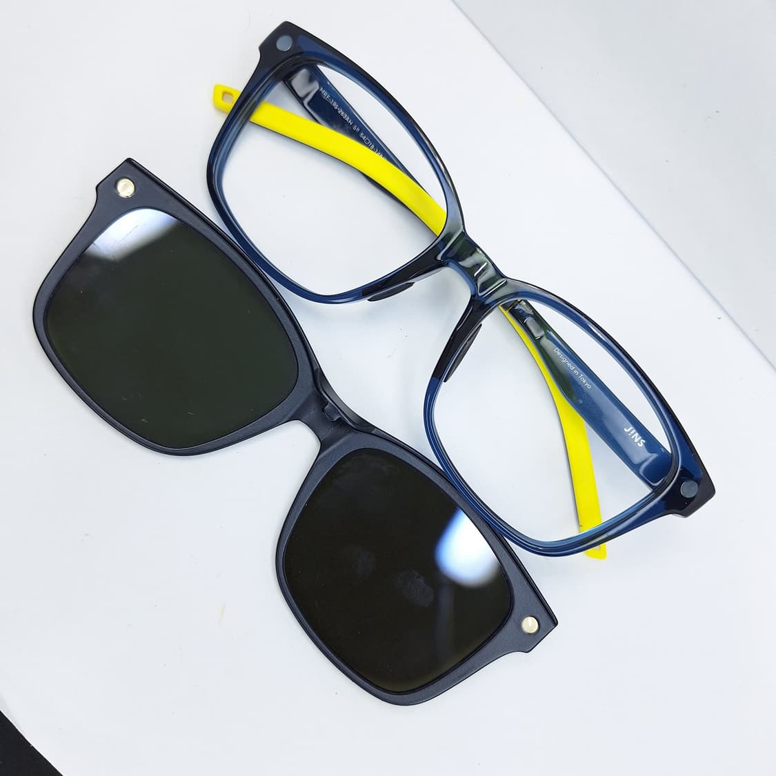 JINS 진스 스위치 자석 클립온 2way 안경 겸용 선글라스 안경테 상품이미지1