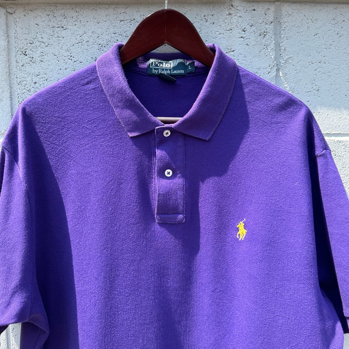 [XL] 폴로 랄프로렌 퍼플 반팔 카라티셔츠 상품이미지2