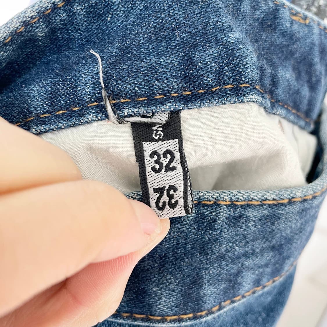 D1 랭글러(Wrangler) 워싱 데님 팬츠 32사이즈 상품이미지4