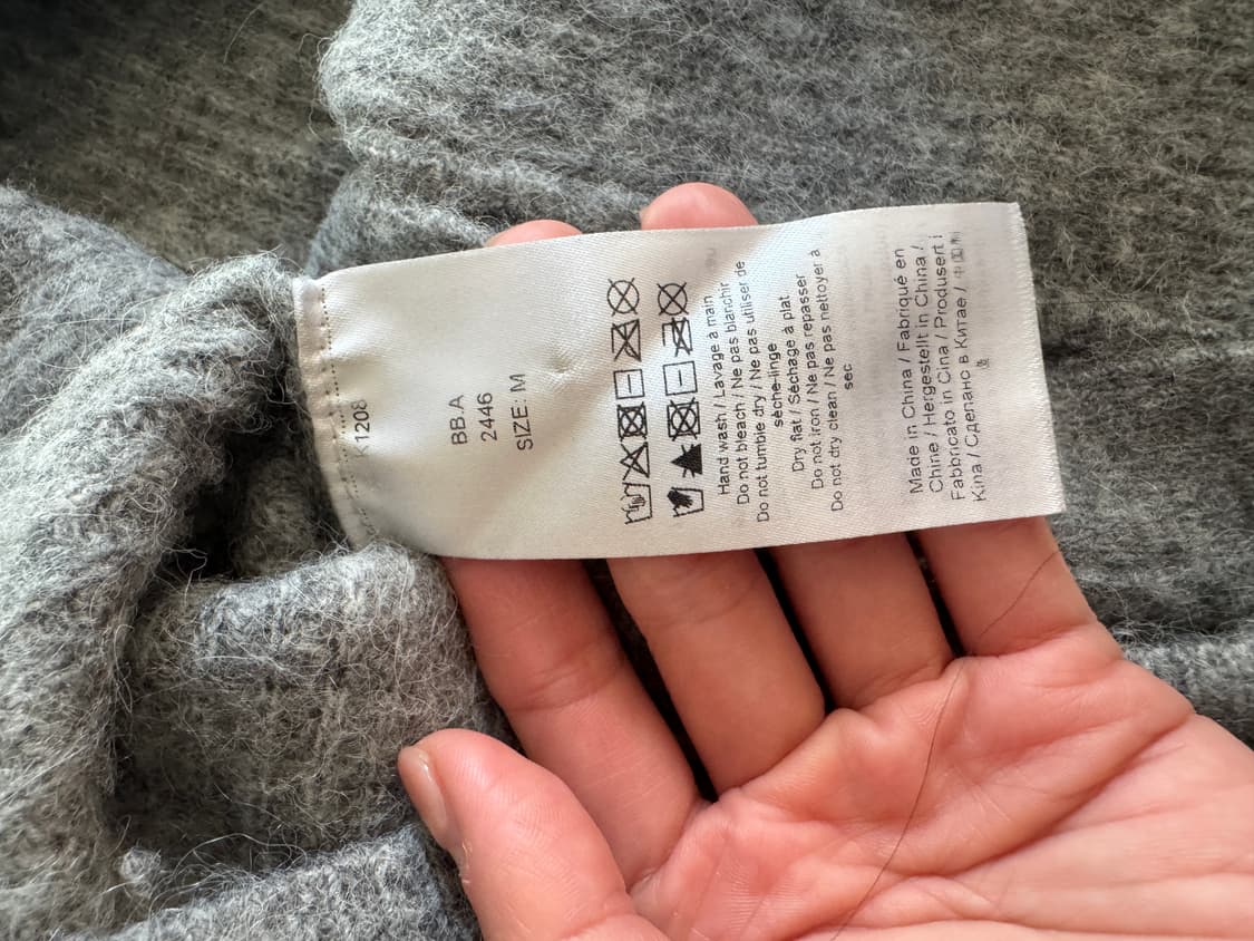 GANNI 가니 여성 알파카 블렌드 가디건 상품이미지7